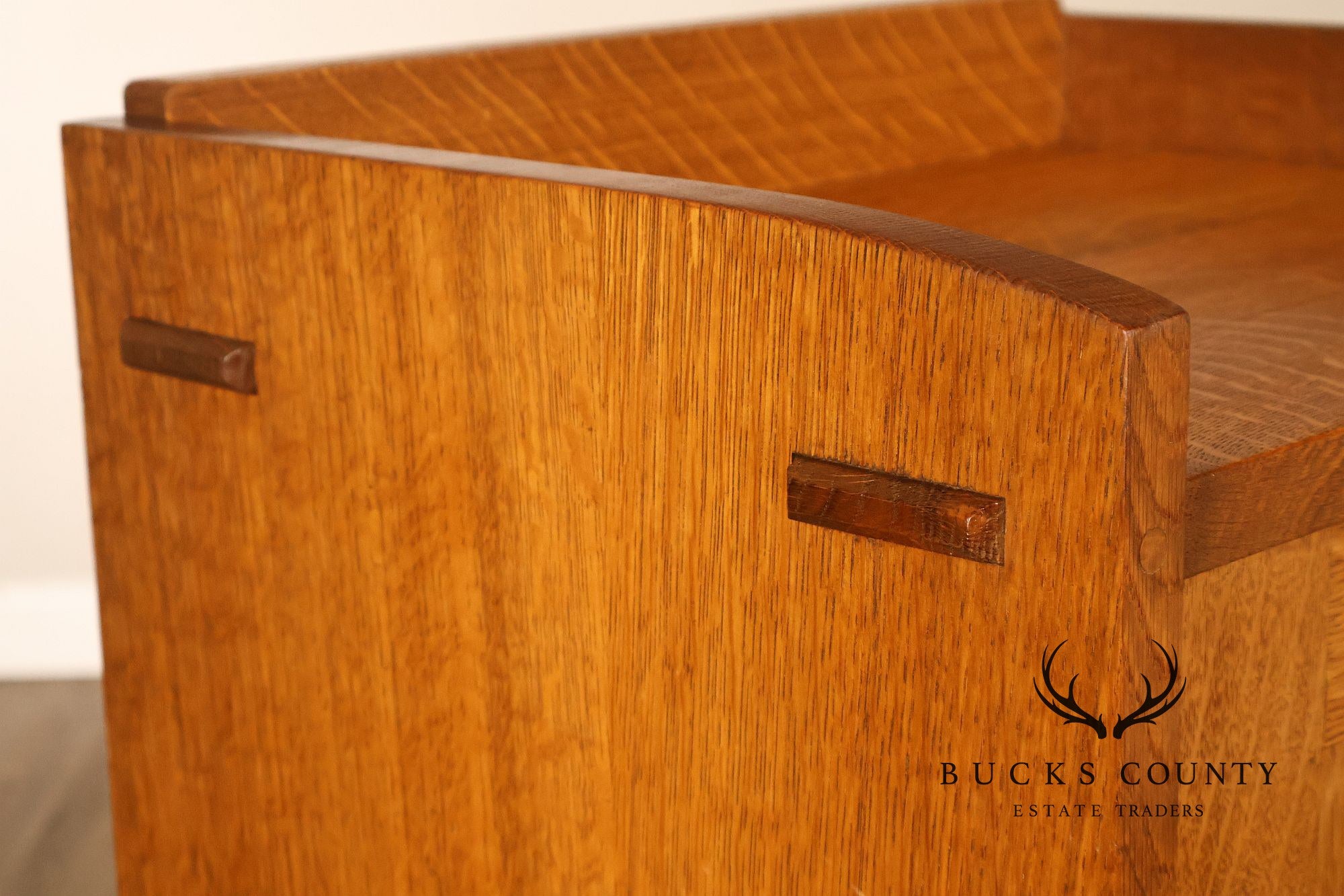 Antique Gustav Stickley No. 70 Mission Oak Music Cabinet
