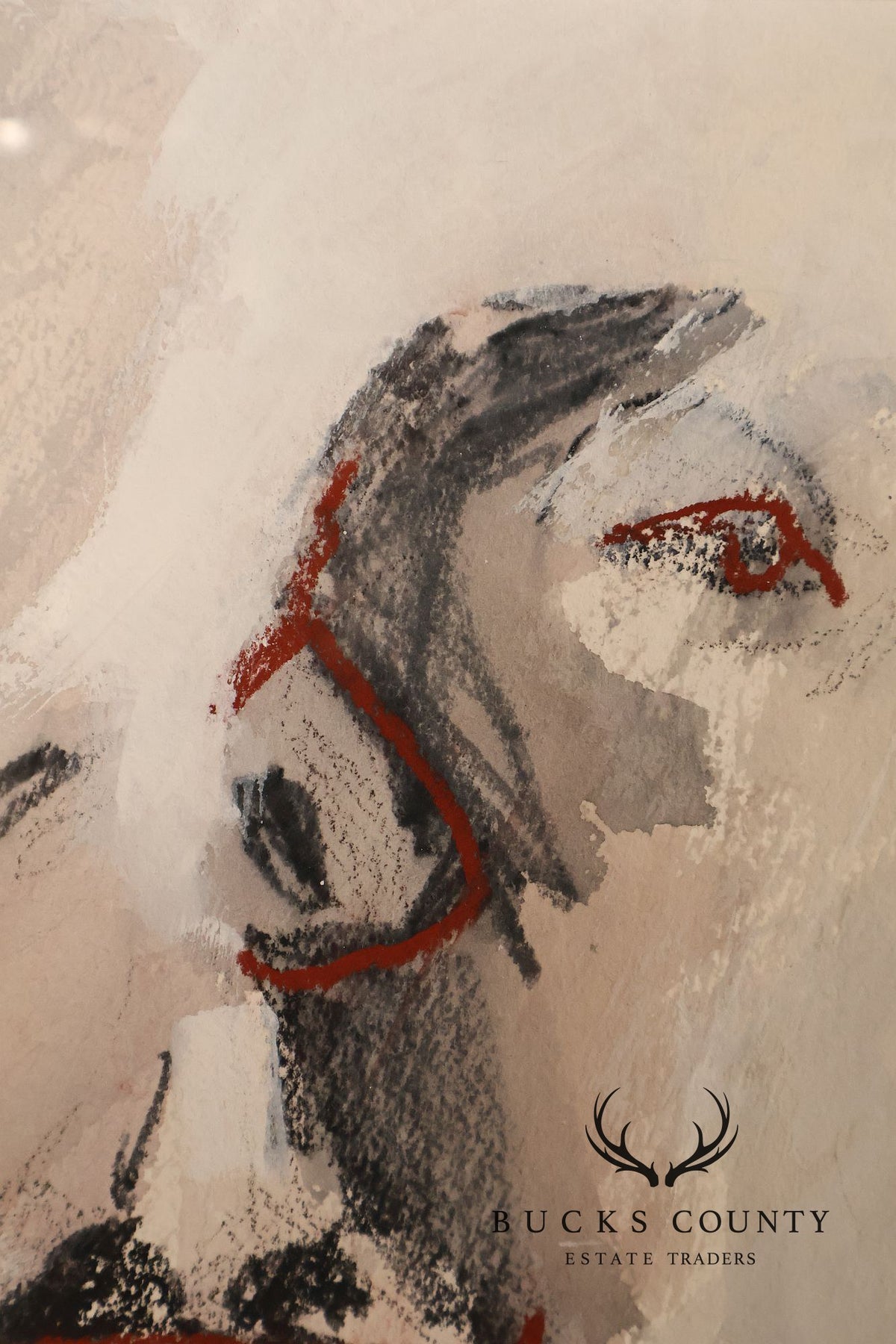 Anne Cooper Dobbins Mixed Media Painting, Abstract Figure