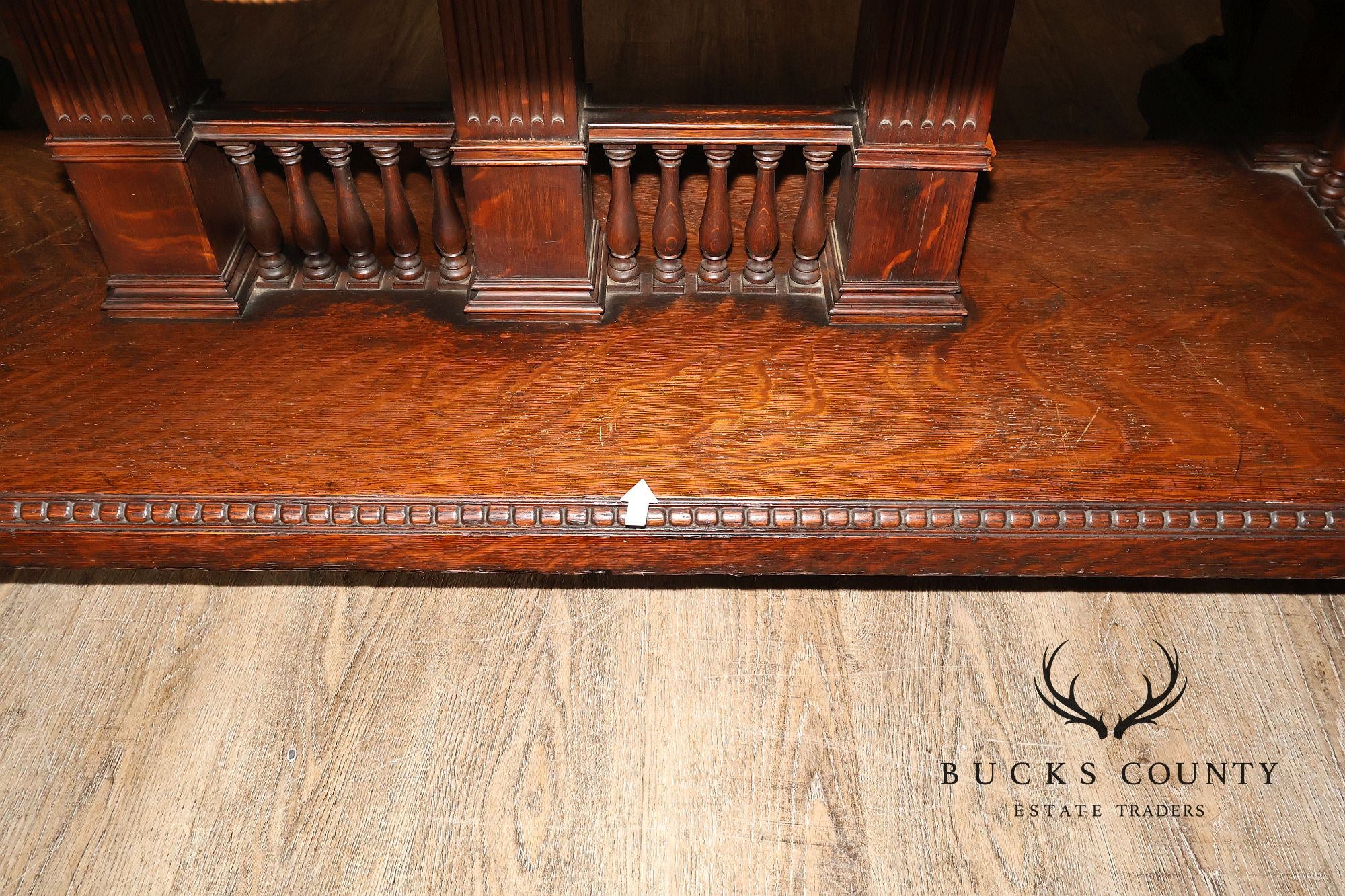 Victorian Carved Oak Library Table With Griffin Supports