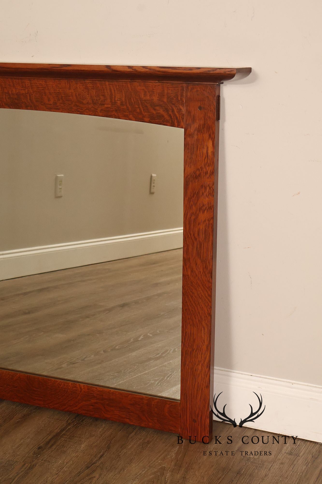 Stickley Mission Collection Oak Wall Mirror