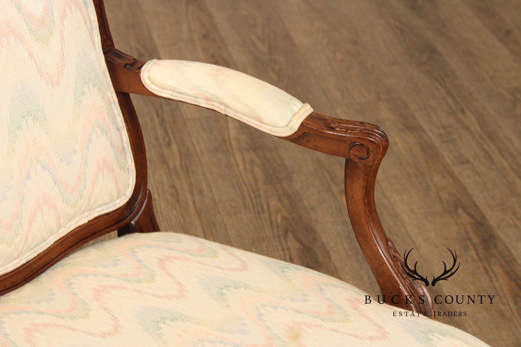 French Louis XV Style Fauteuil Armchair