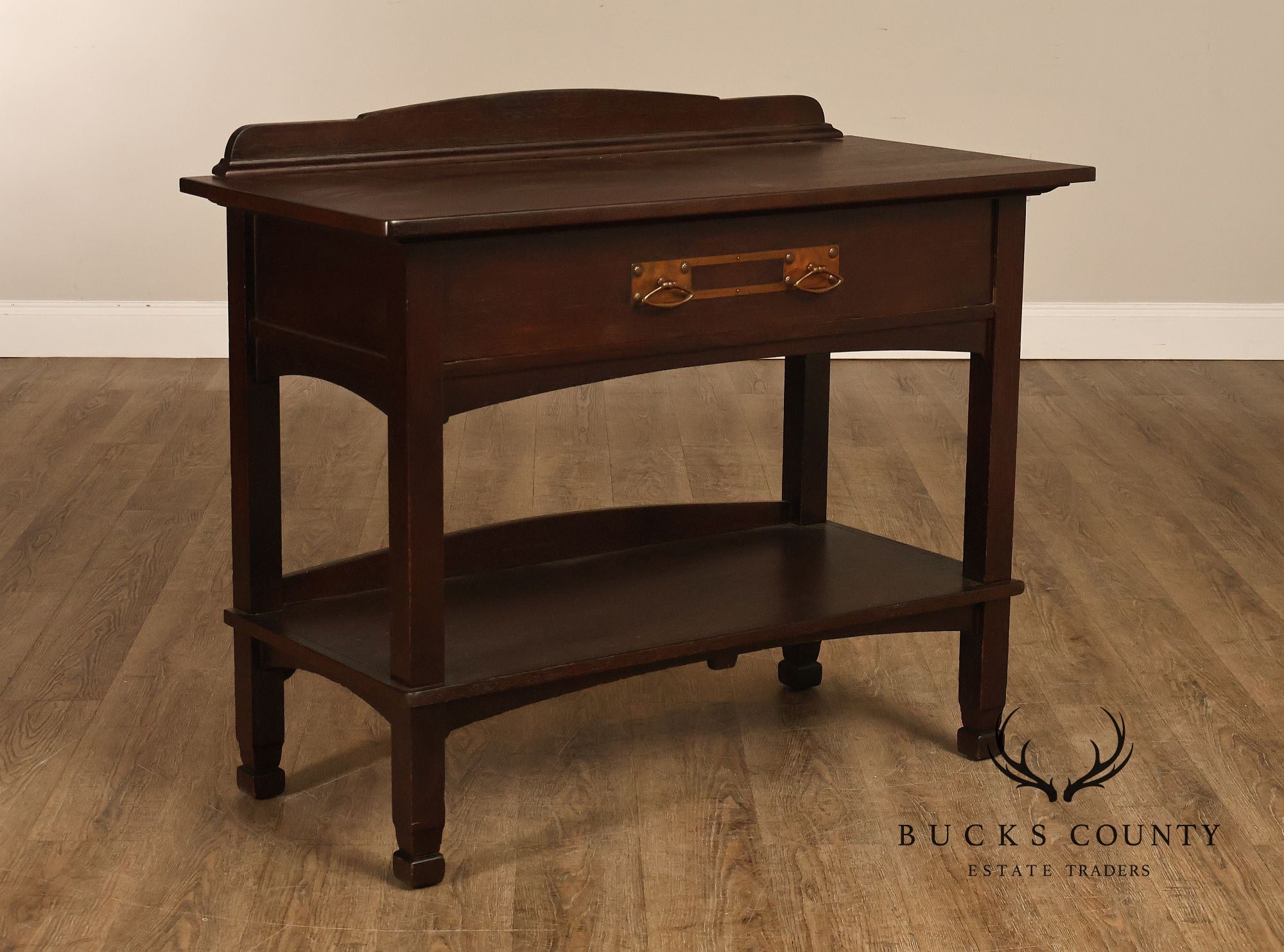 Antique Mission Oak Server Sideboard