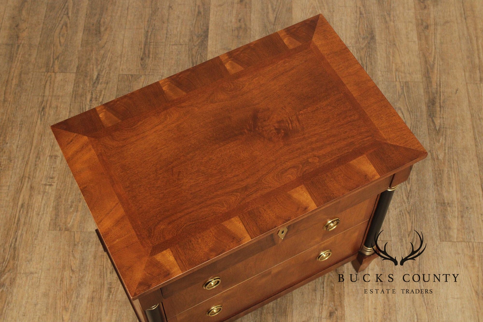 Century Furniture Biedermeier Style Pair of Bedside Chests