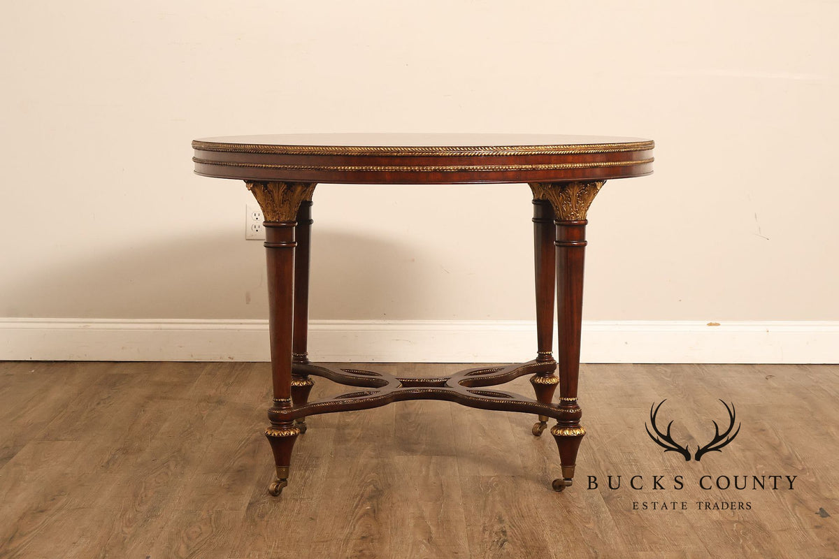 Italian Regency Style Mahogany Center Table