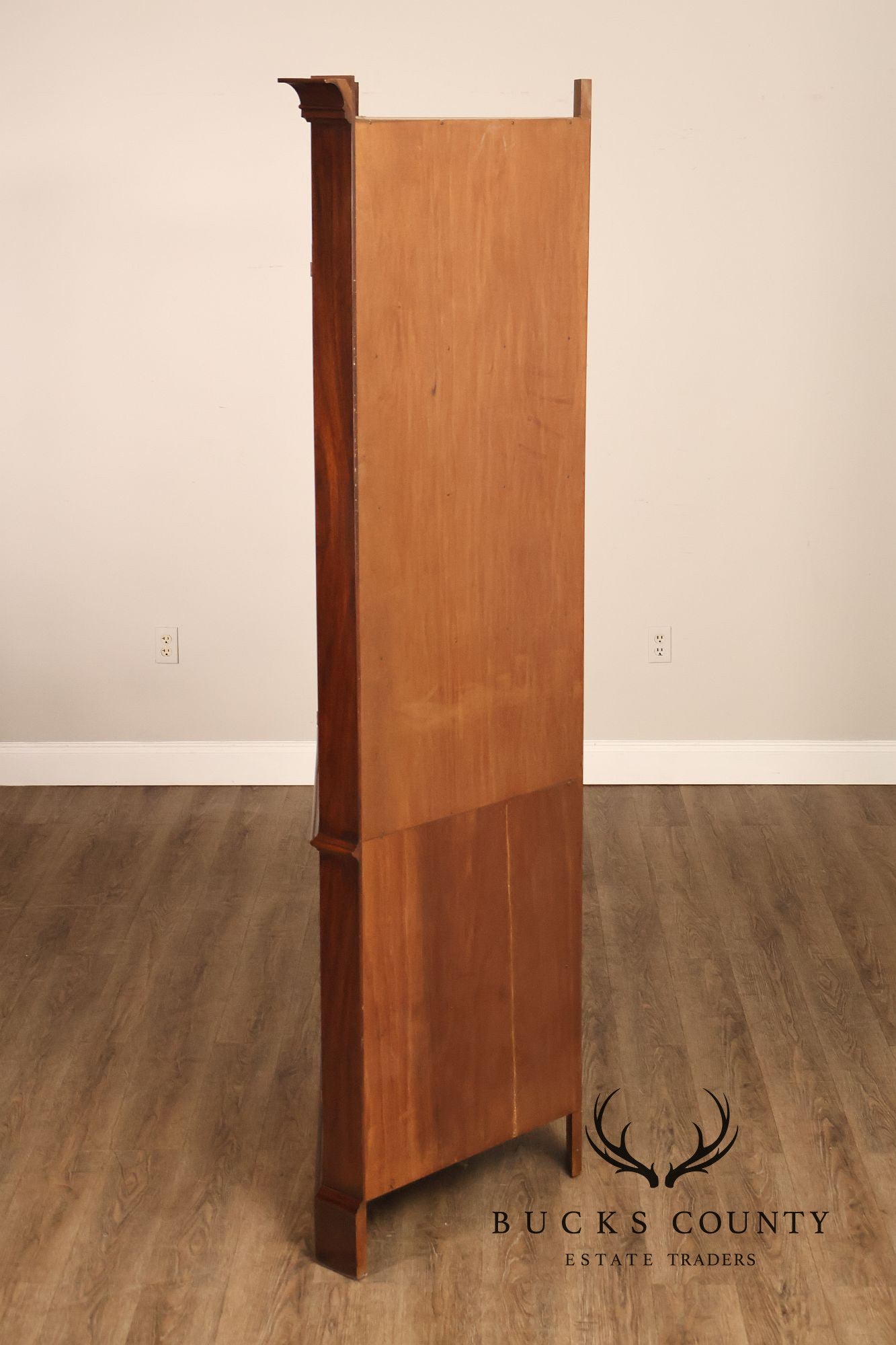 Henkel Harris Solid Mahogany Federal Style Corner Cabinet