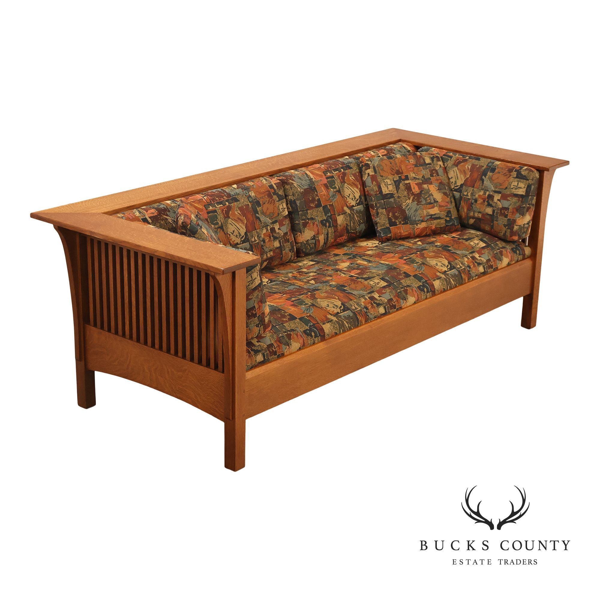 Stickley Mission Collection Oak Prairie Settle