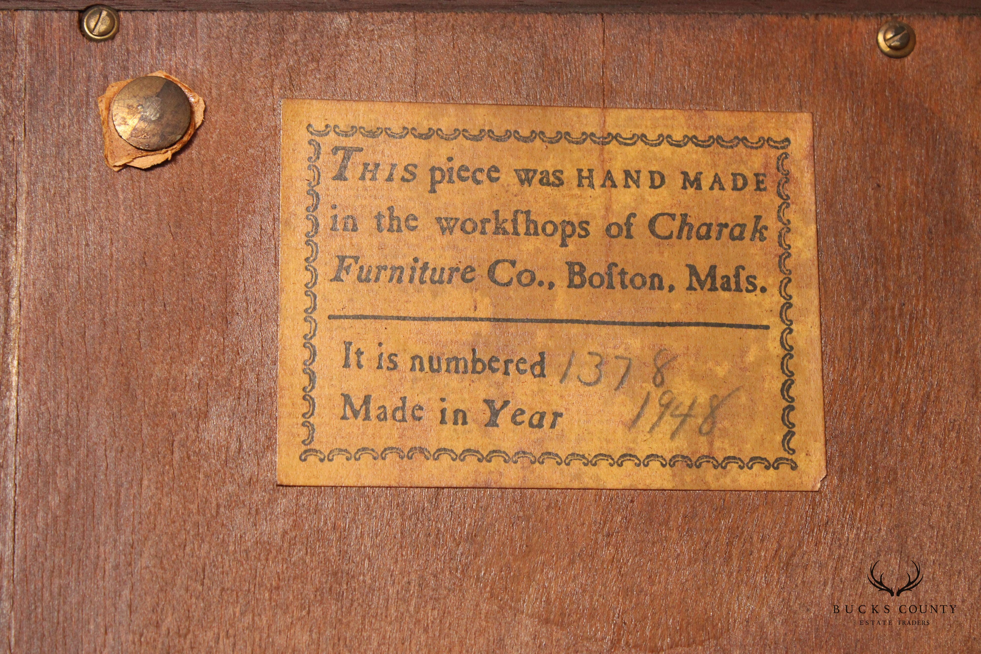 Charak Georgian Style Mahogany Hand Crafted Breakfront