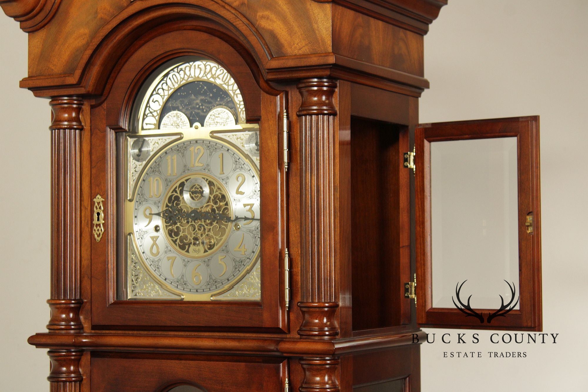 Sligh Georgian Style Mahogany 'Wilton' Grandfather Clock