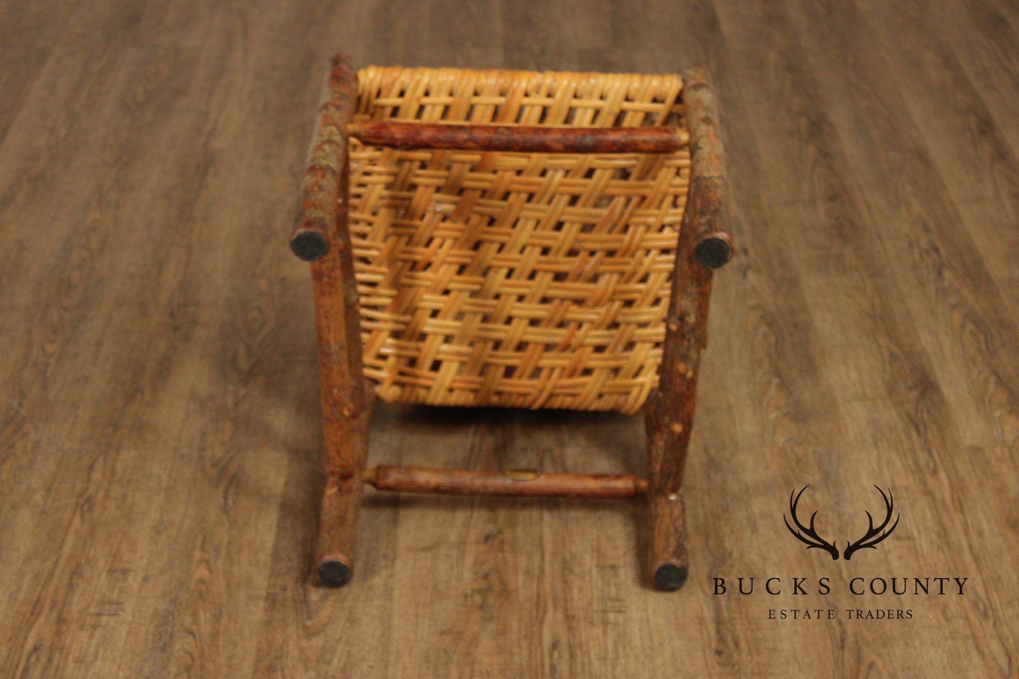 Old Hickory Set of Four 'Wagon Wheel' Dining Chairs