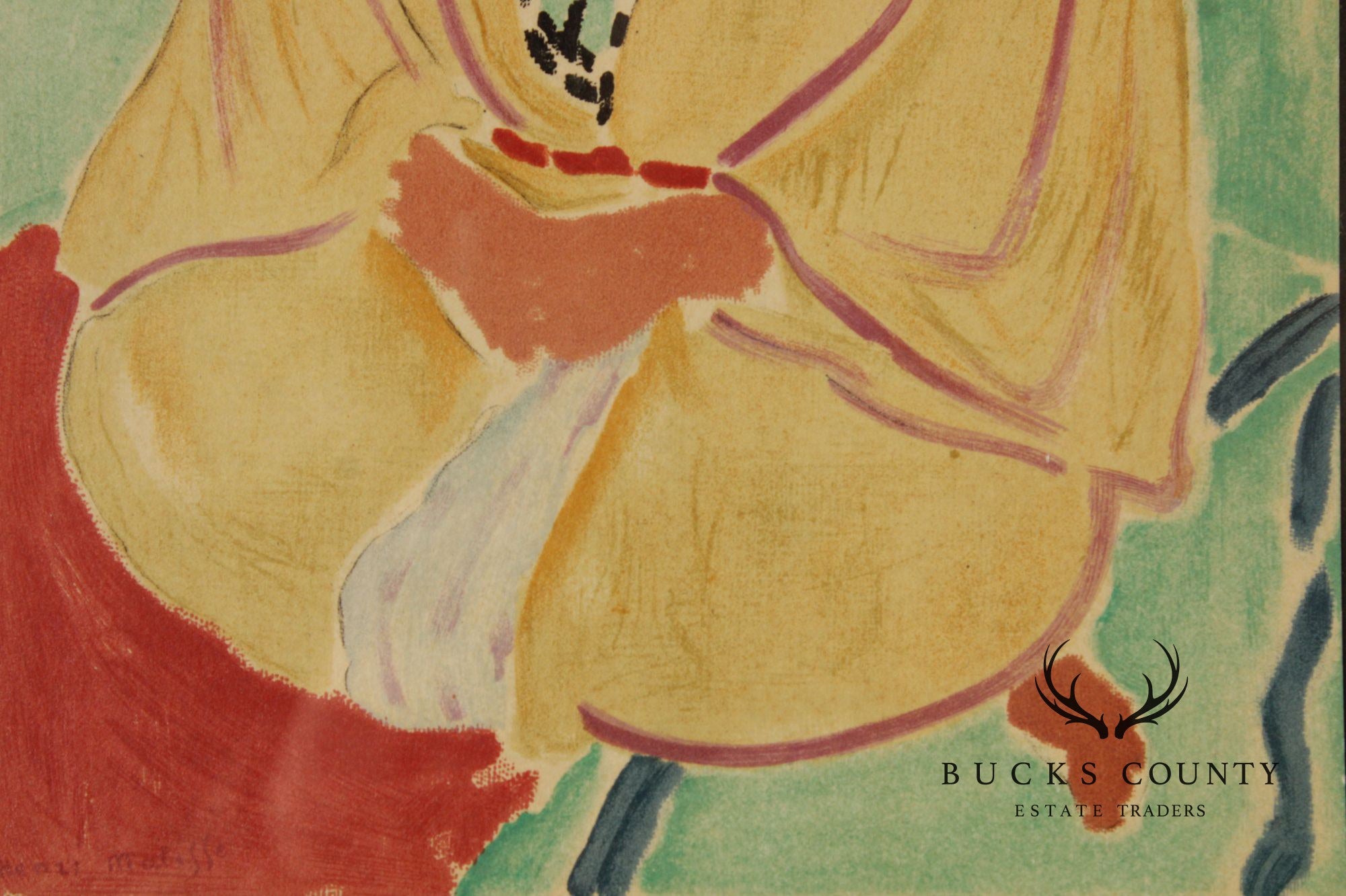 Henri Matisse Framed Lithograph, 'Zora, La Robe Jaune'