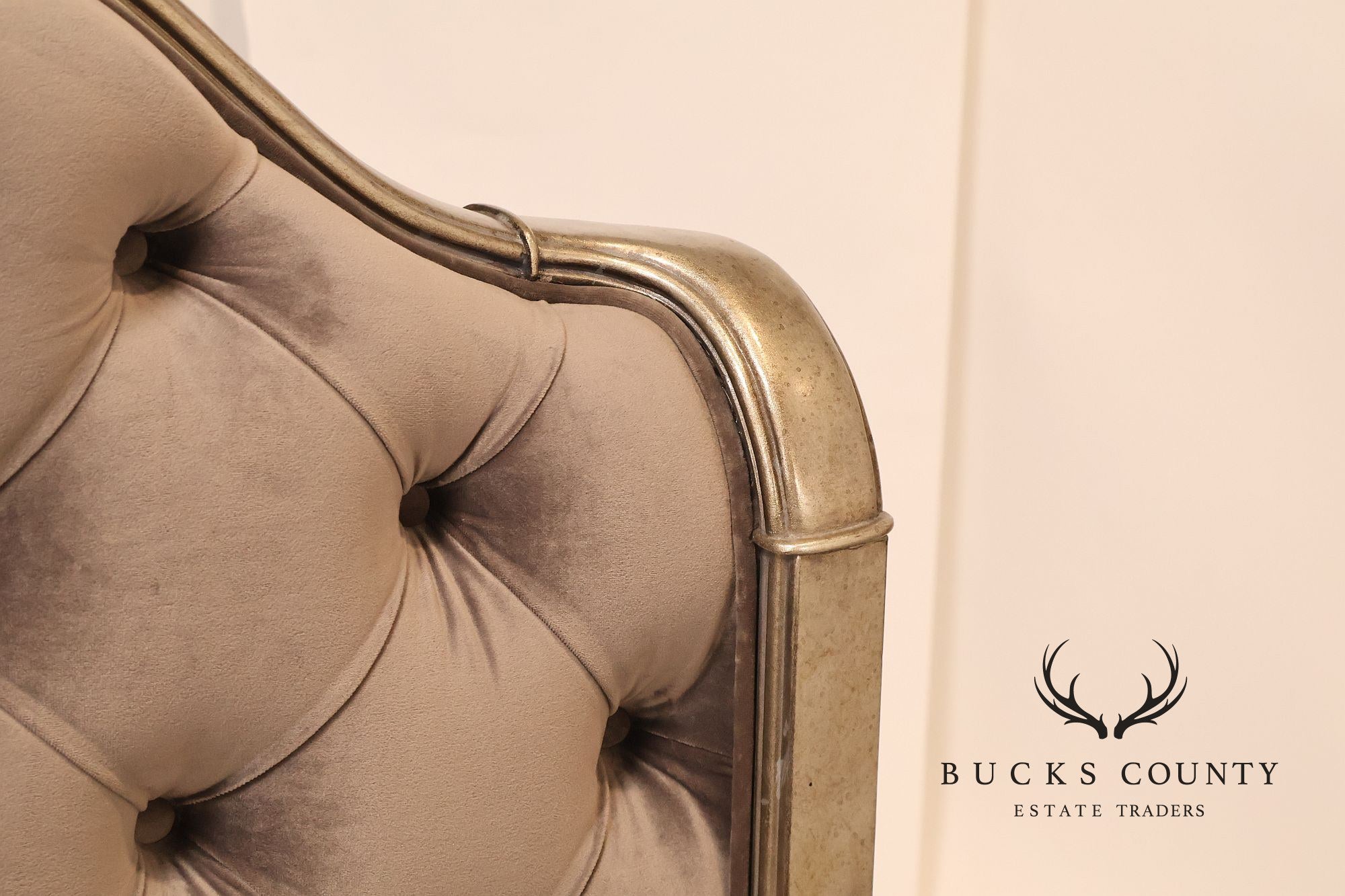 Elegant Queen Bed Featuring a Deep Tufted Upholstered Head and Footboard