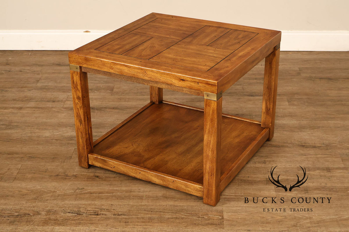 Drexel Heritage Campaign Style End Table