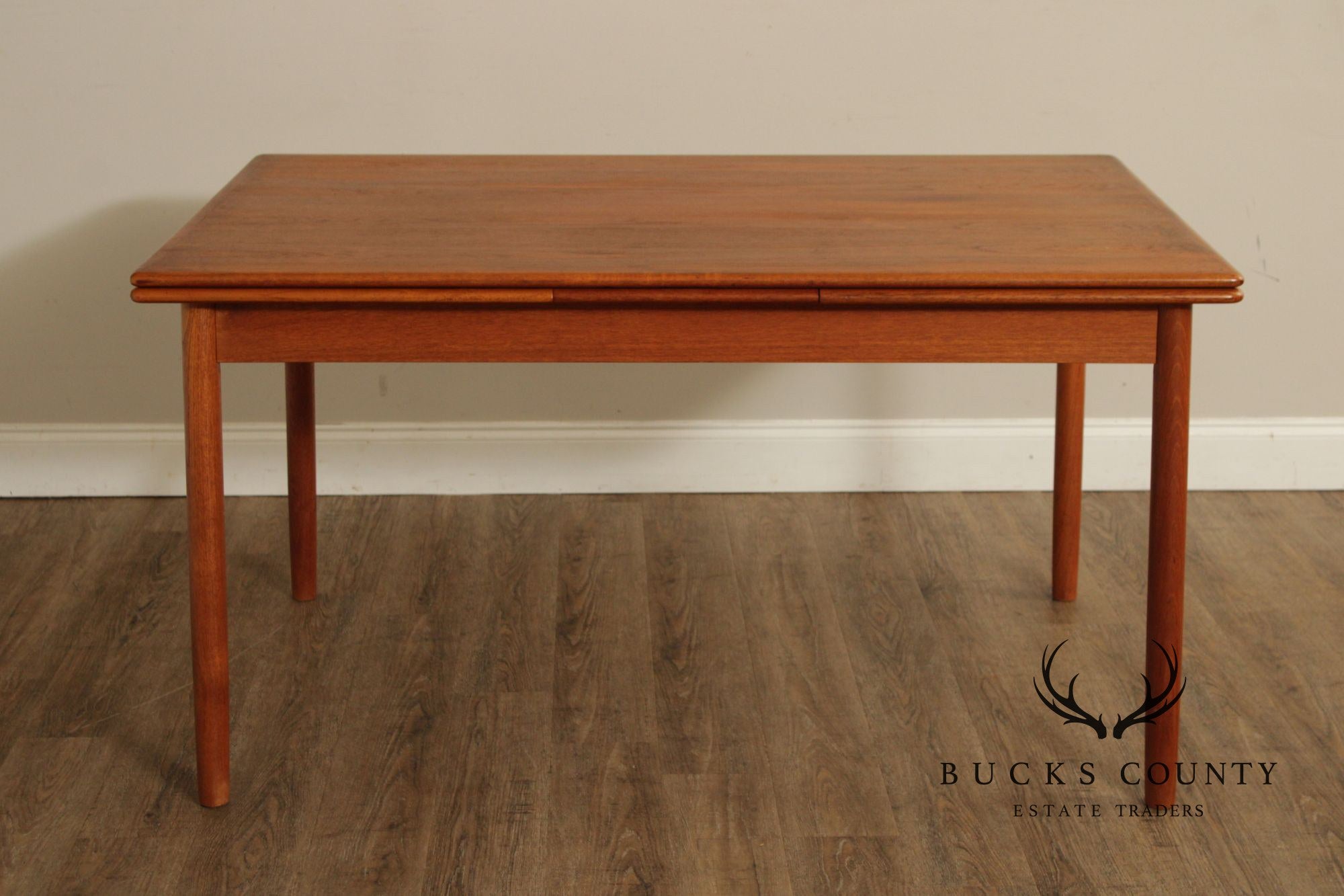 Danish Modern Teak Expandable Dining Table