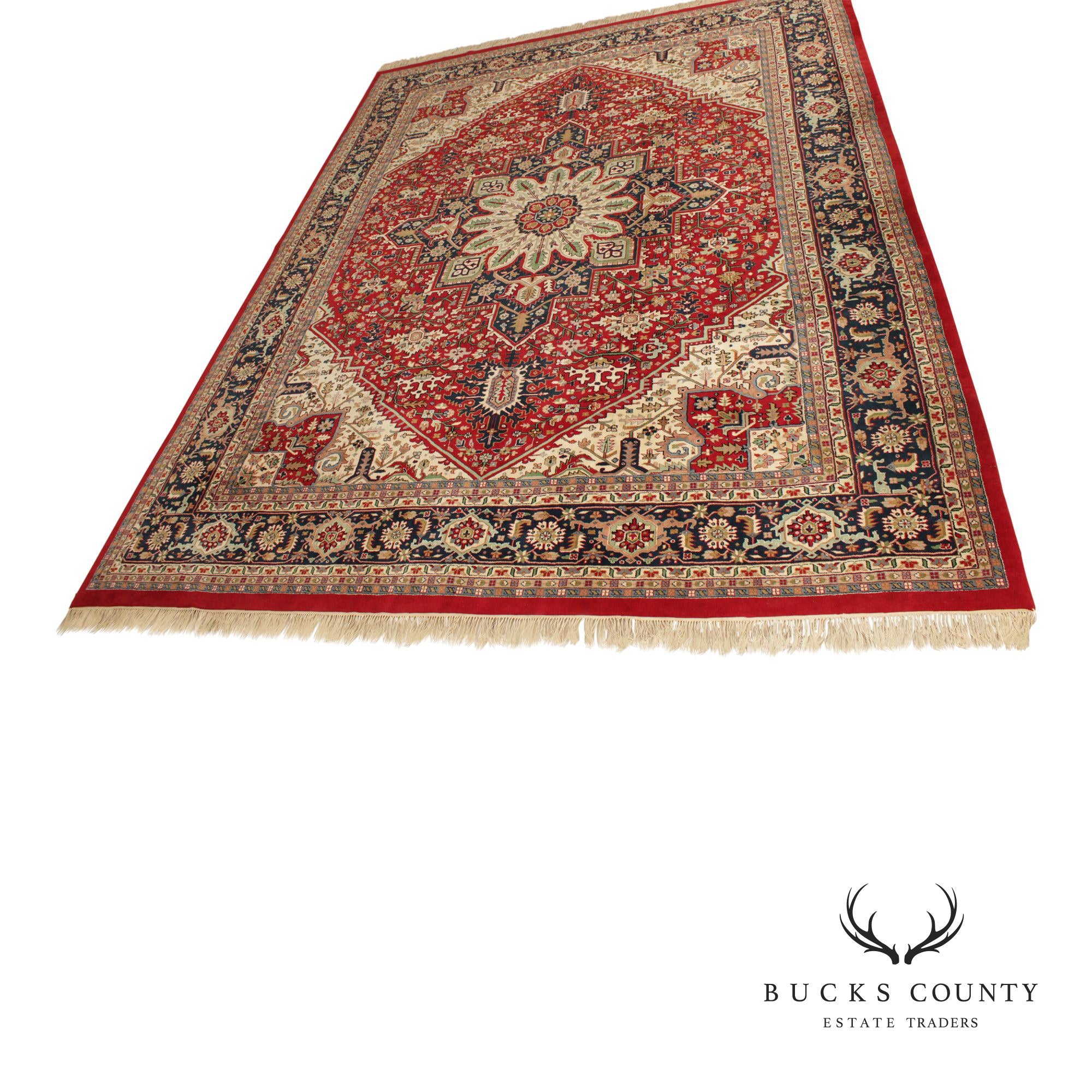 Heriz Style Wool Area Rug 12' 2" x 16' 4"