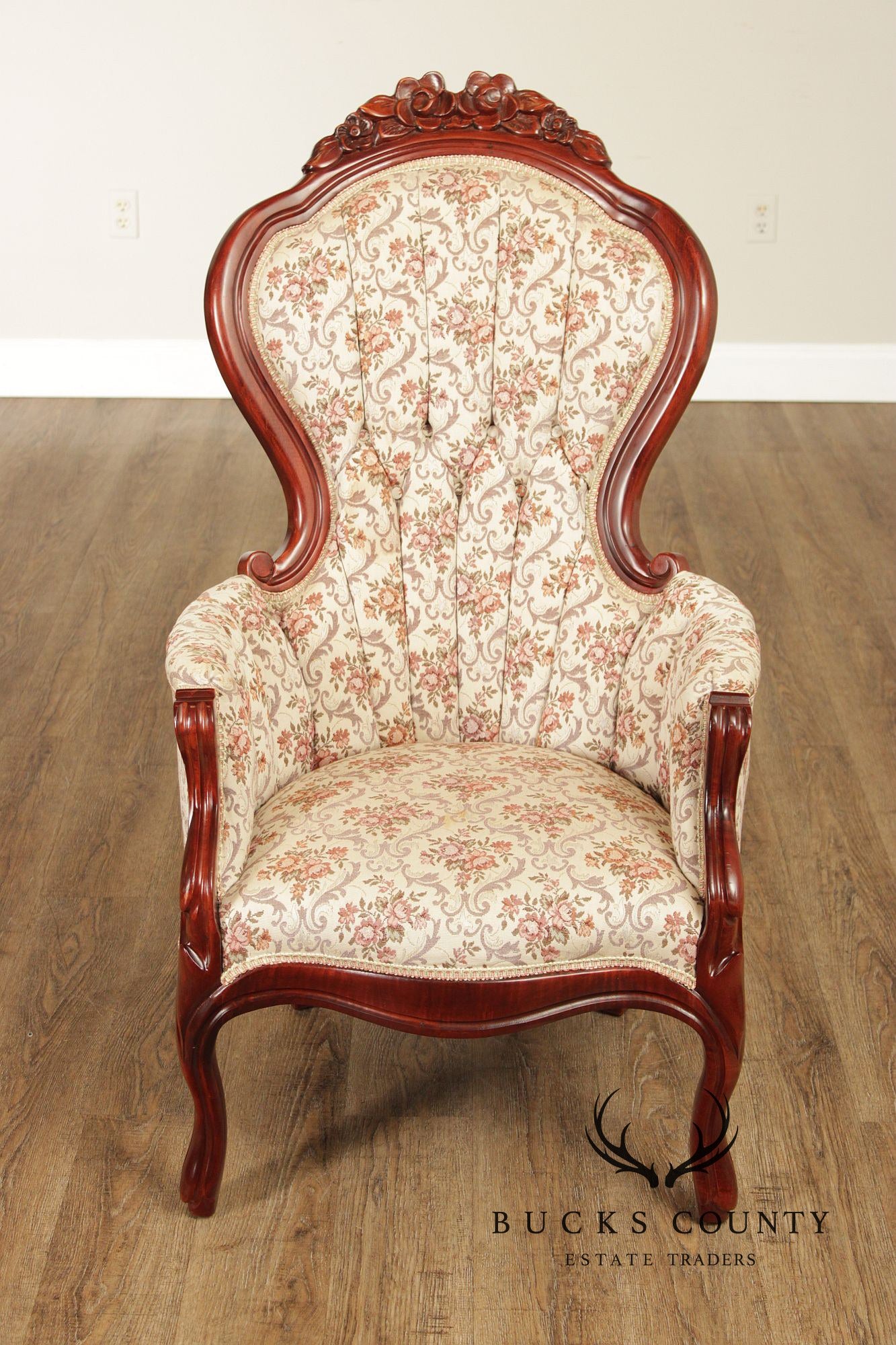 Kimball Furniture Victorian Style Pair of Parlor Armchairs