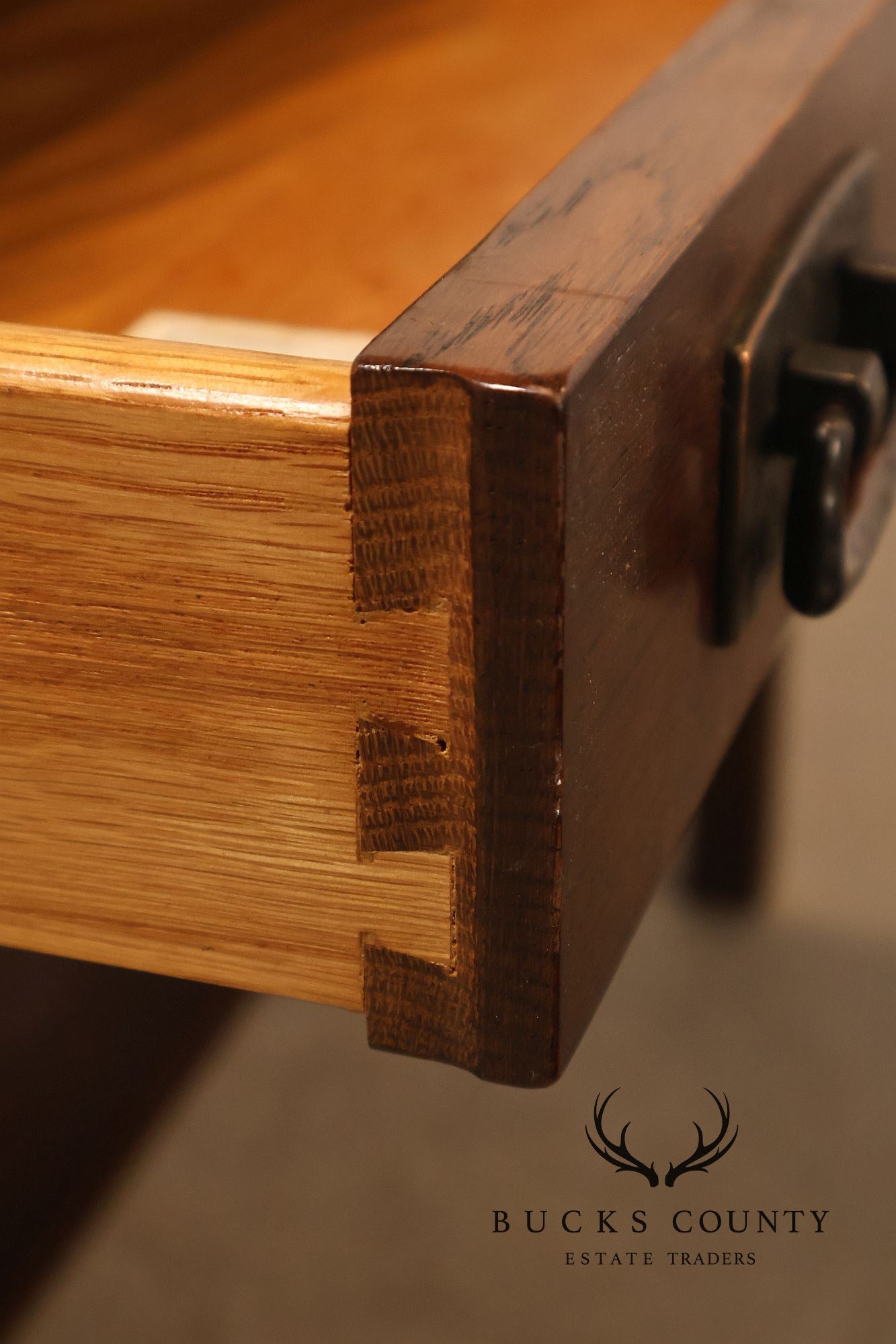 Stickley Mission Collection Oak Spindle Library Desk