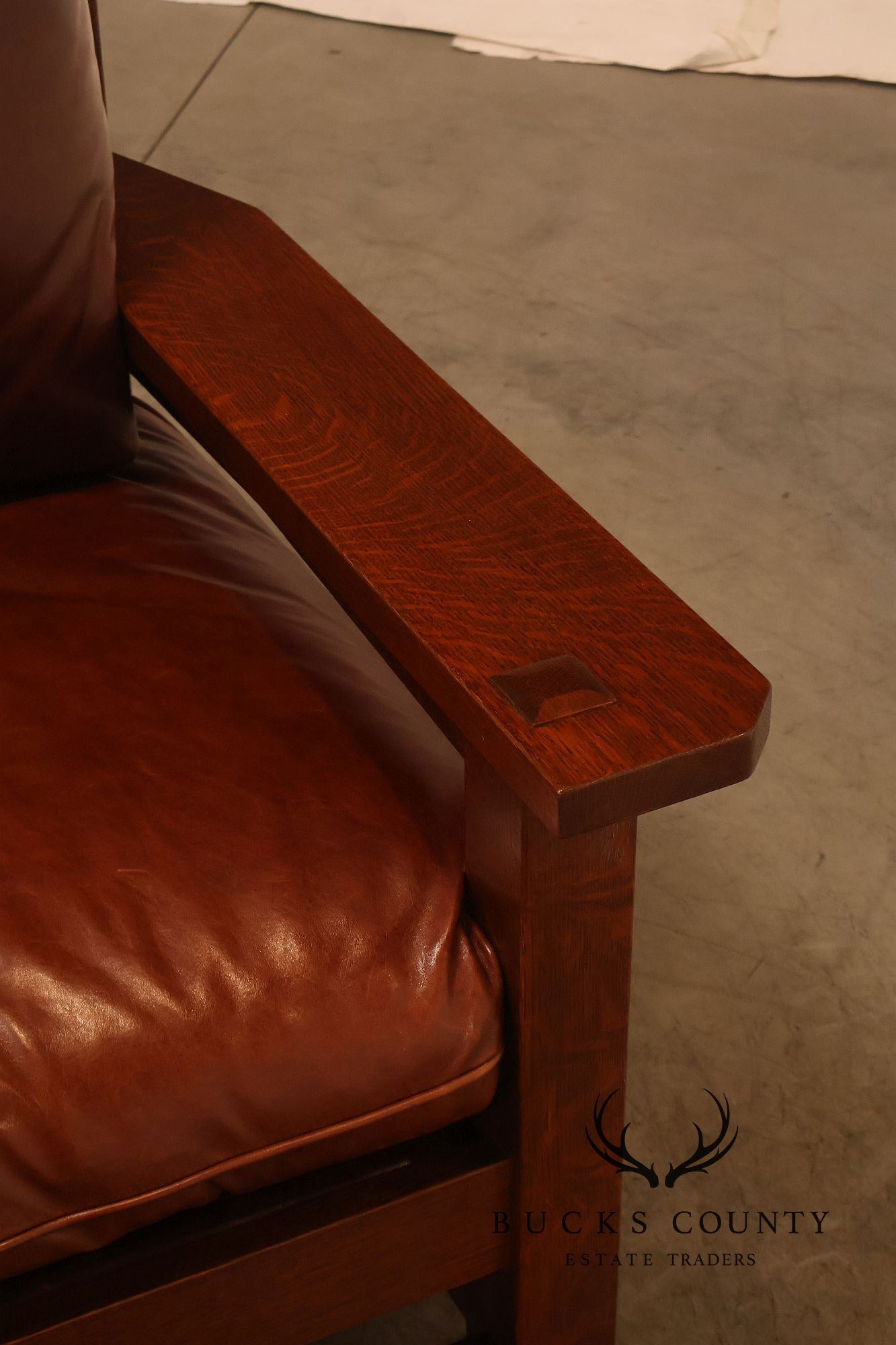 Stickley Mission Collection 25th Anniversary Limited Edition Dalai Lama Eastwood Chair & Ottoman No. 45/100