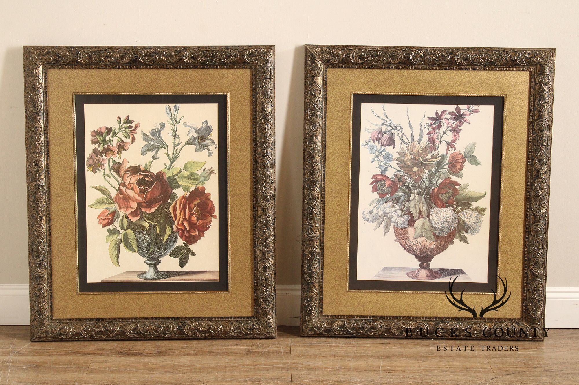 Windsor Art Pair of Decorative Framed Floral Prints