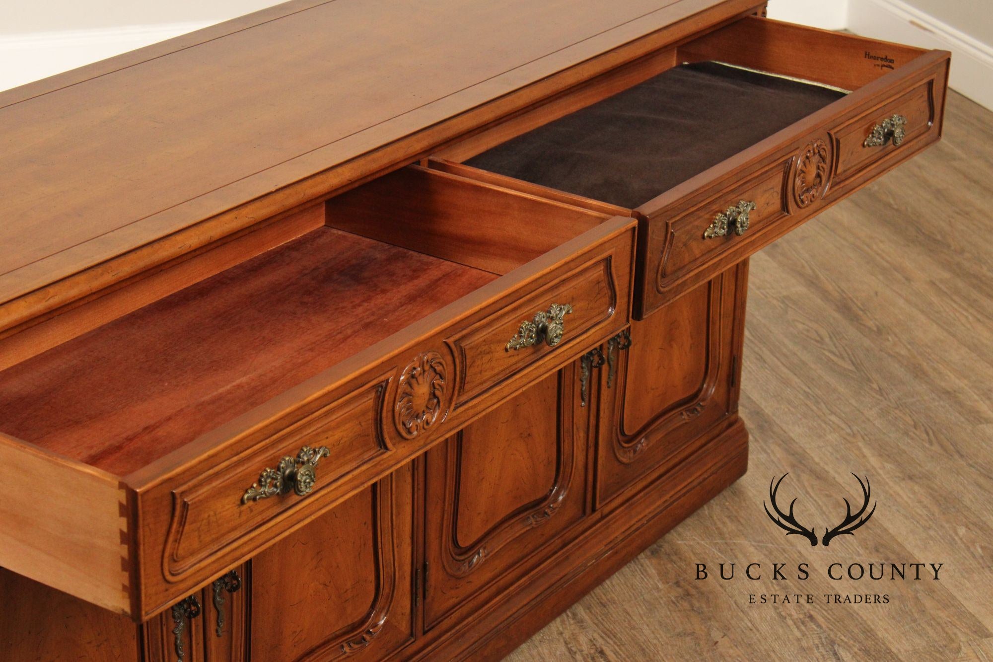 Henredon French Style Walnut Buffet Sideboard