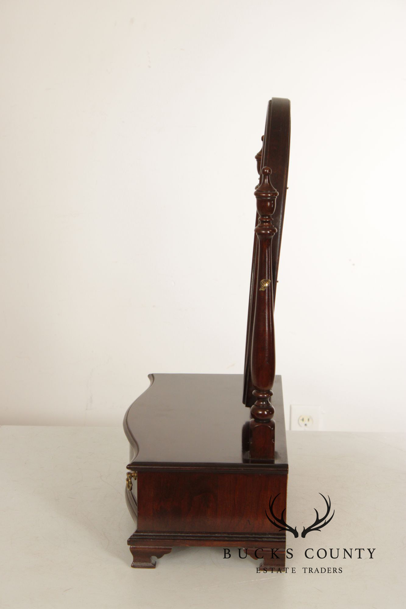 Ethan Allen Georgian Court Cherry Dresser Top Shaving Mirror