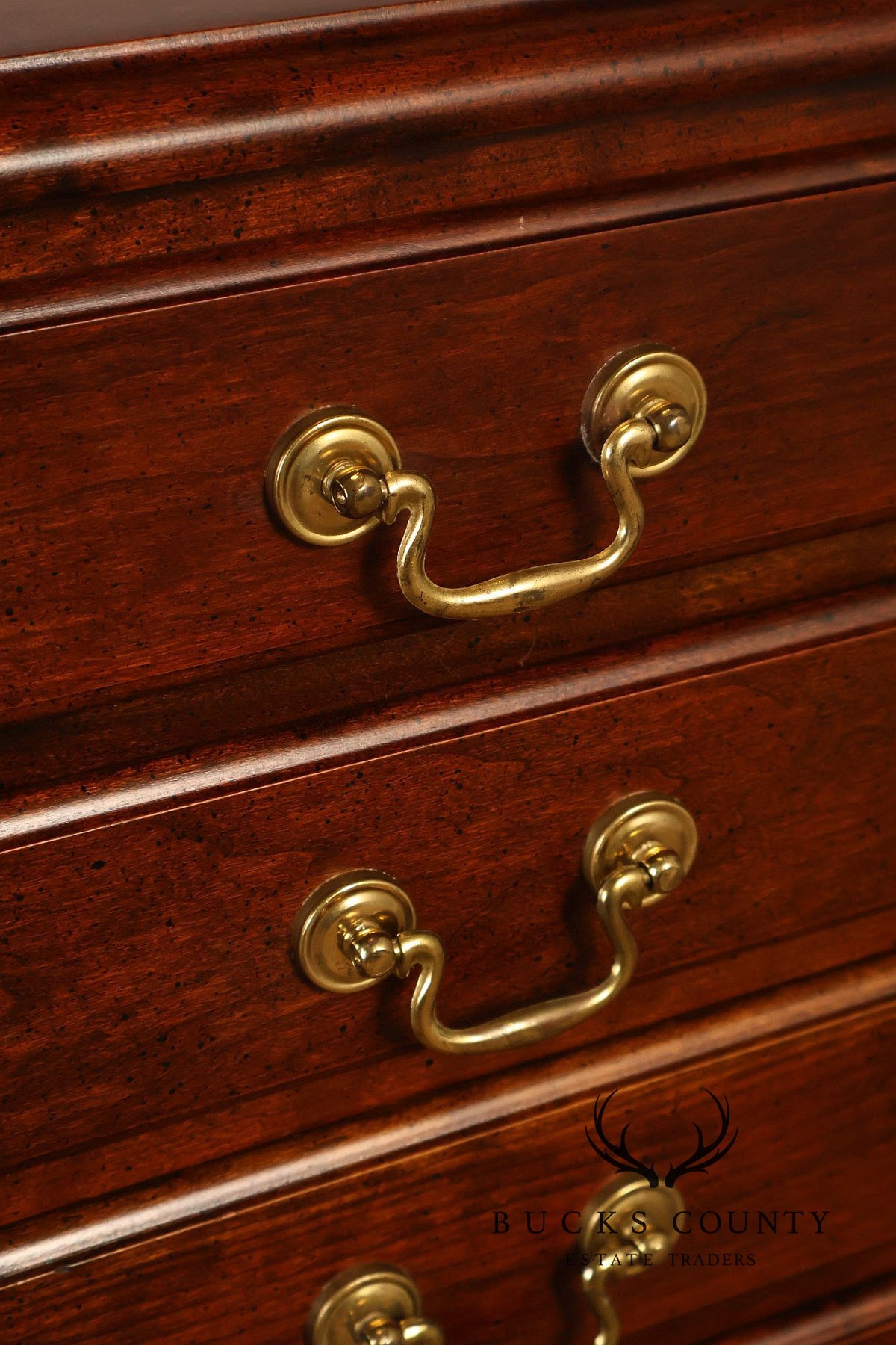 Chippendale Style Mahogany Four Drawer Silver Chest On Stand