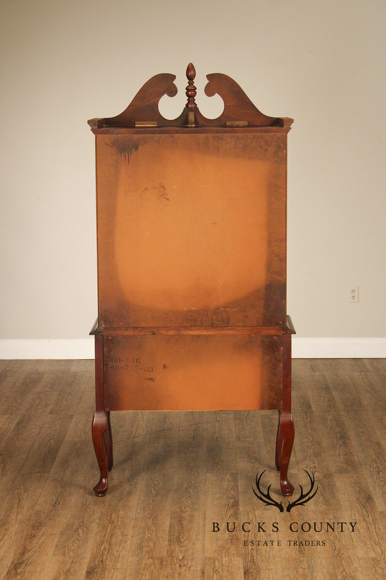 Queen Anne Style Mahogany Highboy Chest