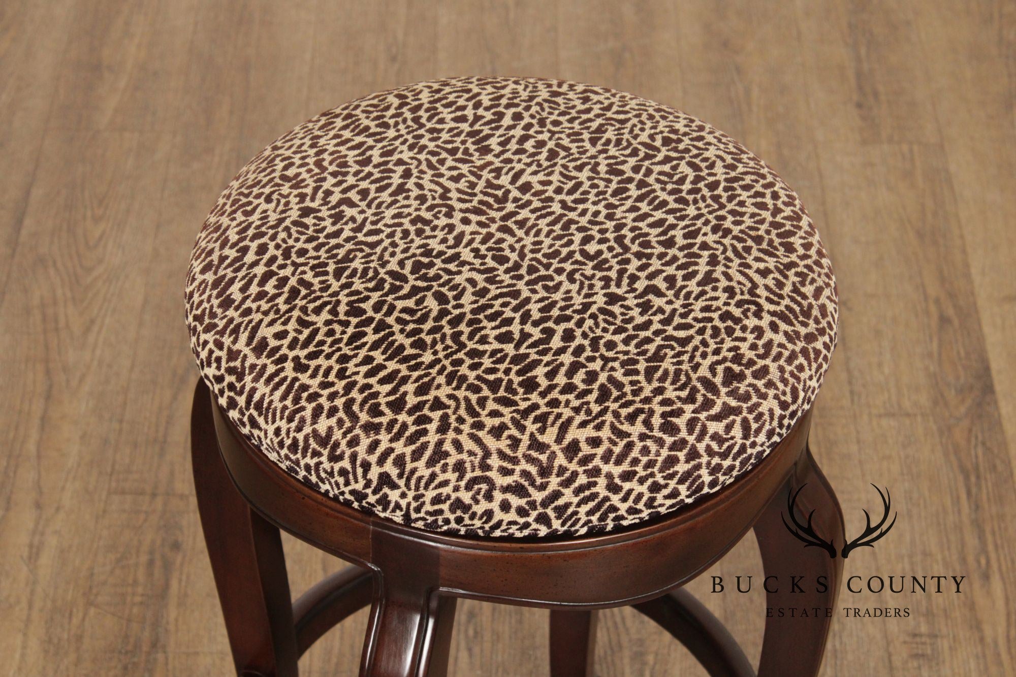 Hancock & Moore Pair of Swivel Bar Stools