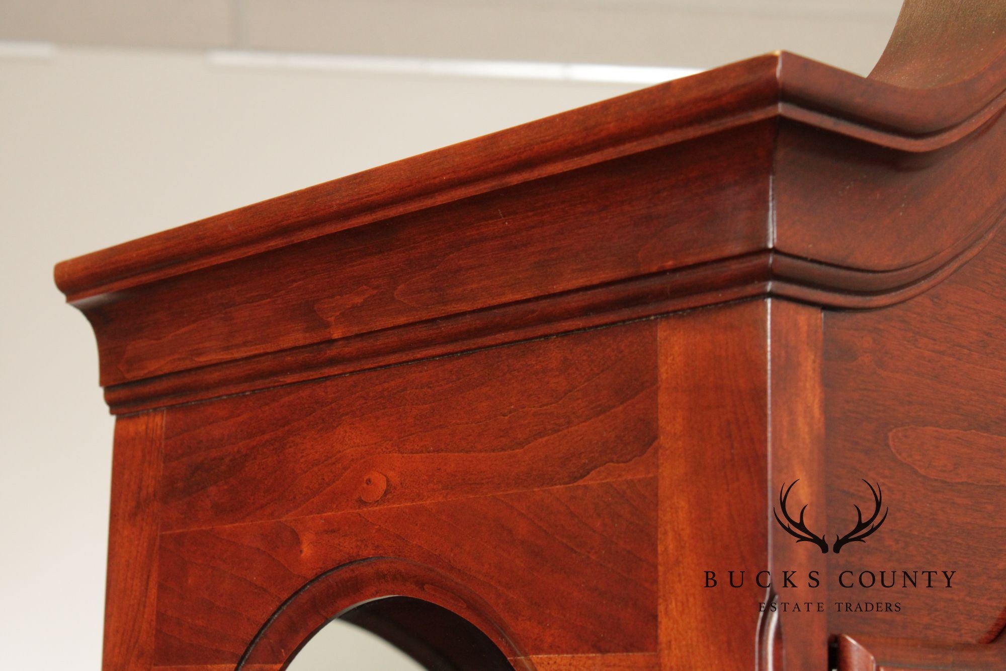 Queen Anne Style Cherry Display Cabinet