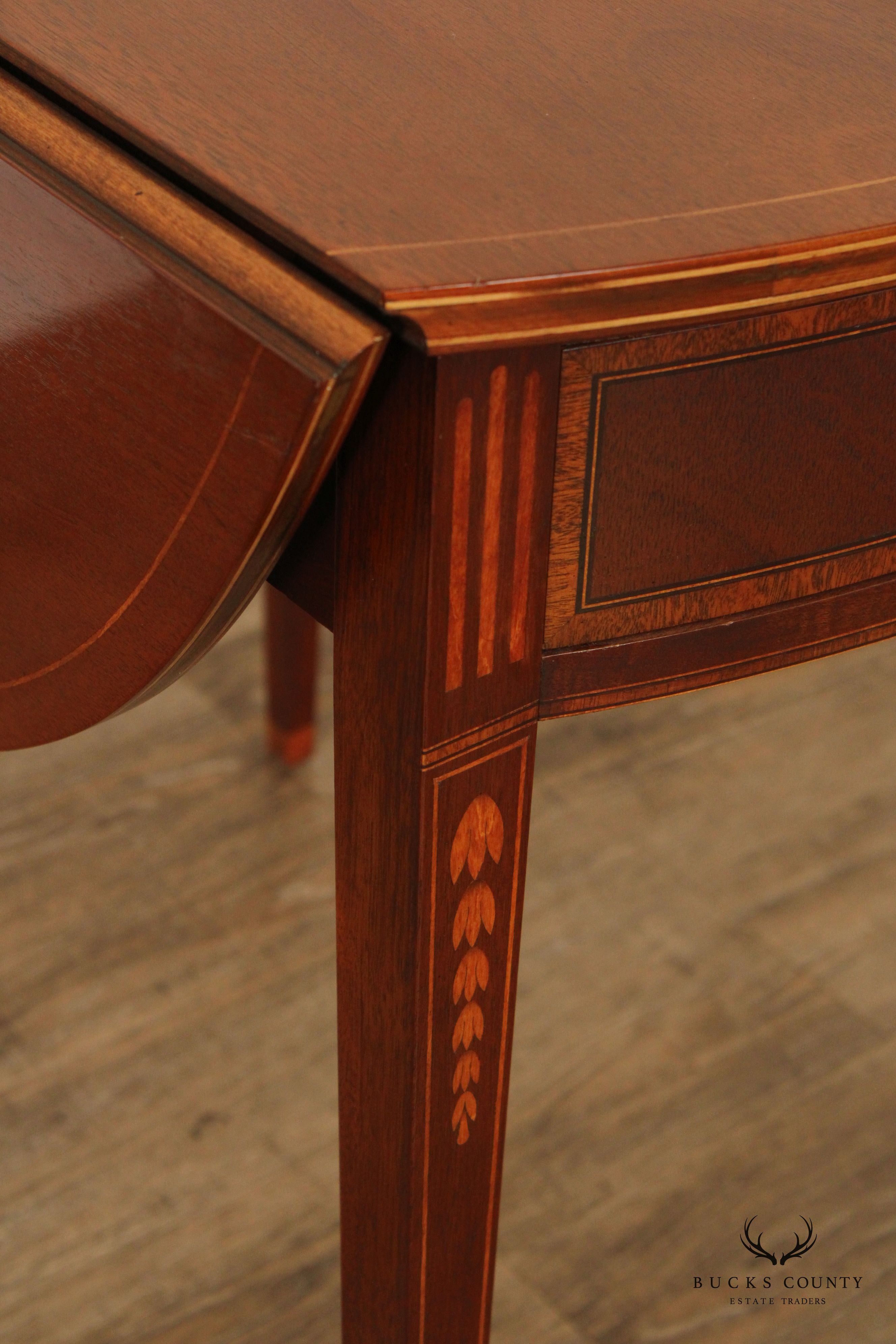 Federal Style Inlaid Mahogany Pembroke Side Table