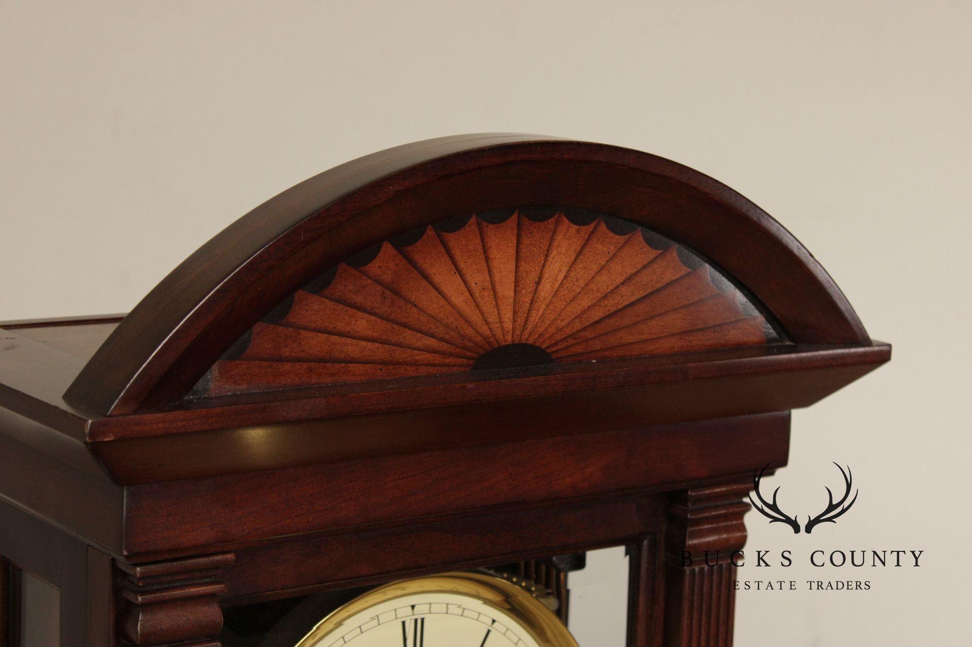 Sligh Federal Style Cherry Regulator Wall Clock