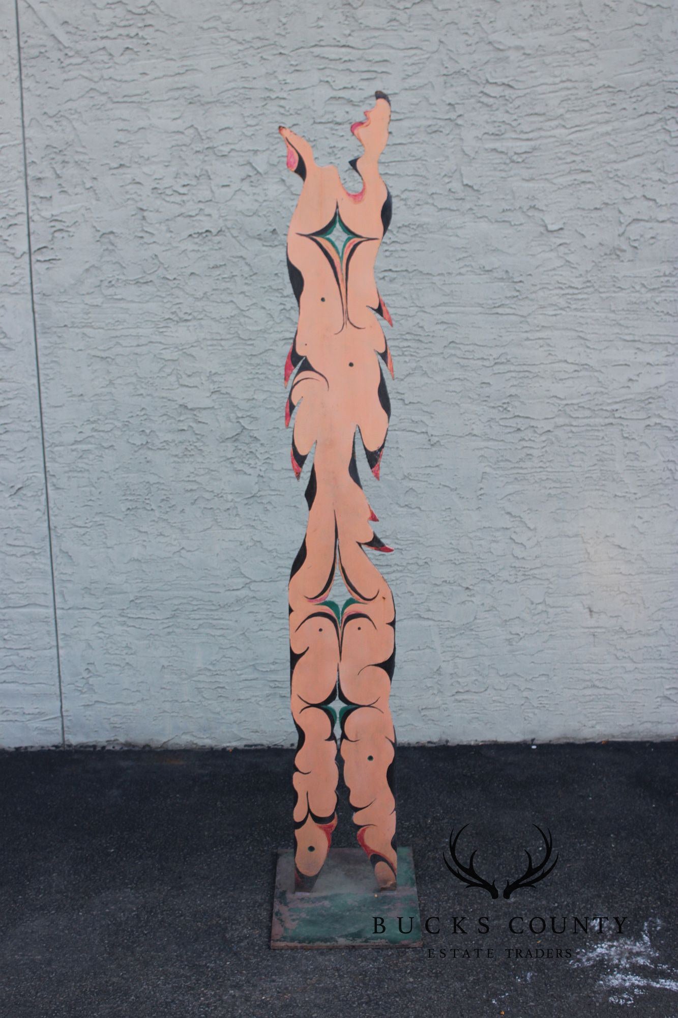 Raymond Rocklin Painted Metal Abstract Sculpture