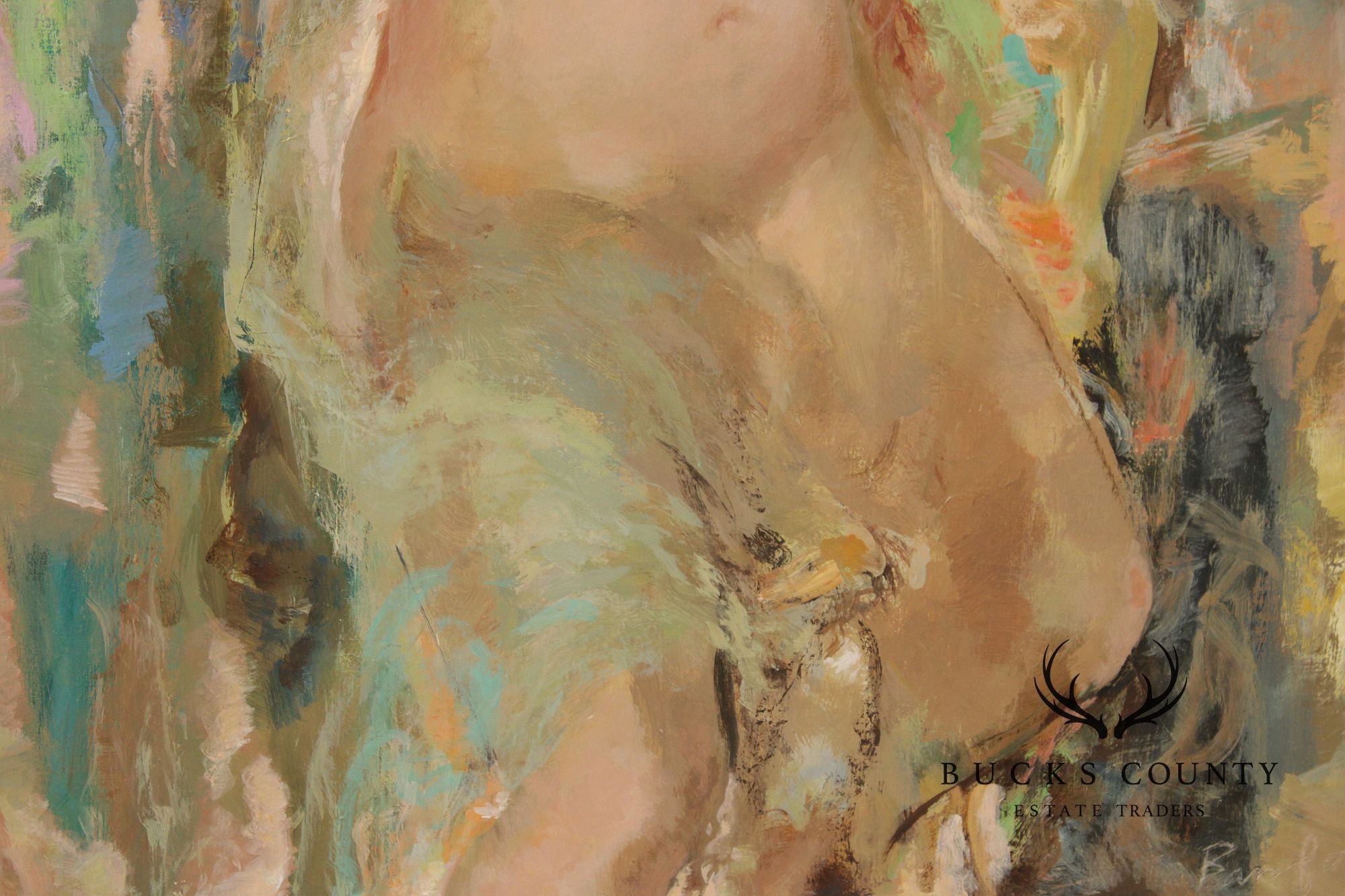 Wallace Bassford Impressionist Style Oil Painting, 'Regalia'