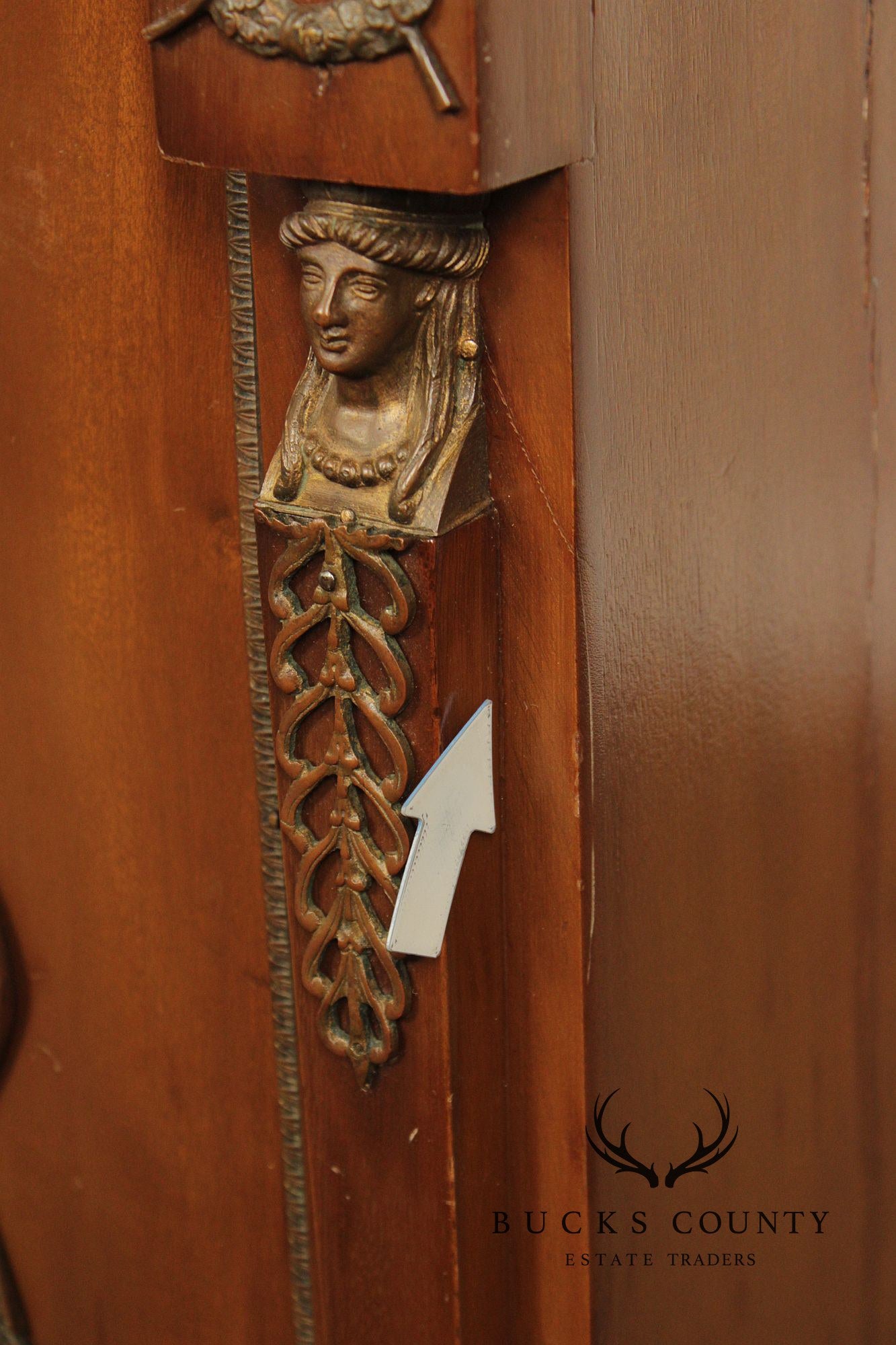 Antique French Marble Top Neoclassical Style Pedestal