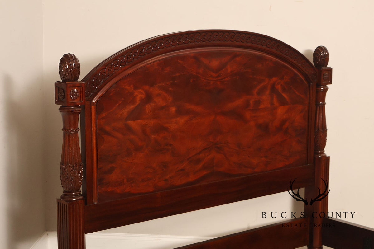 Henkel Harris Mahogany Low-Post Queen Bed