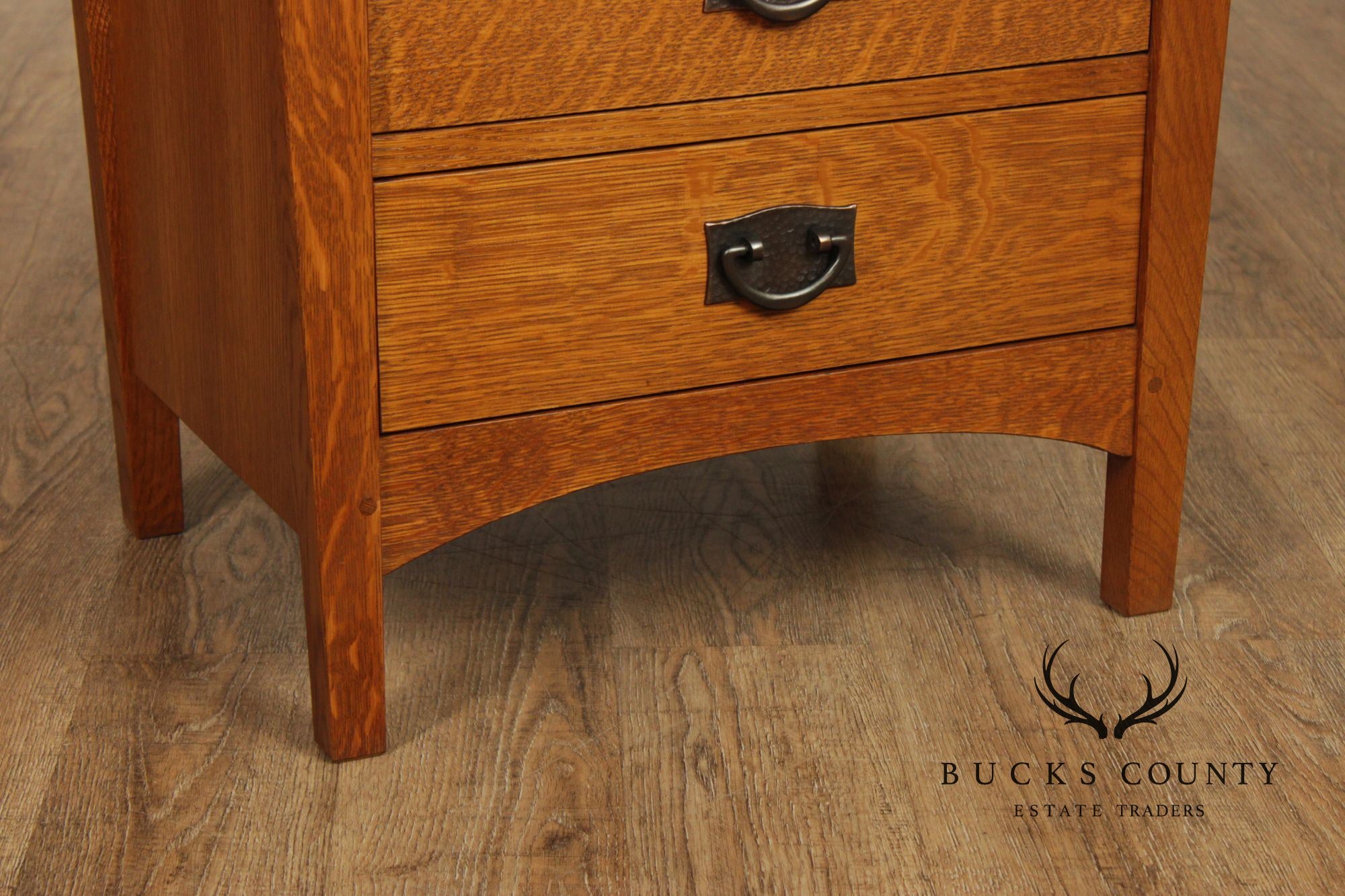 Stickley Mission Collection Harvey Ellis Oak Three Drawer Nightstand
