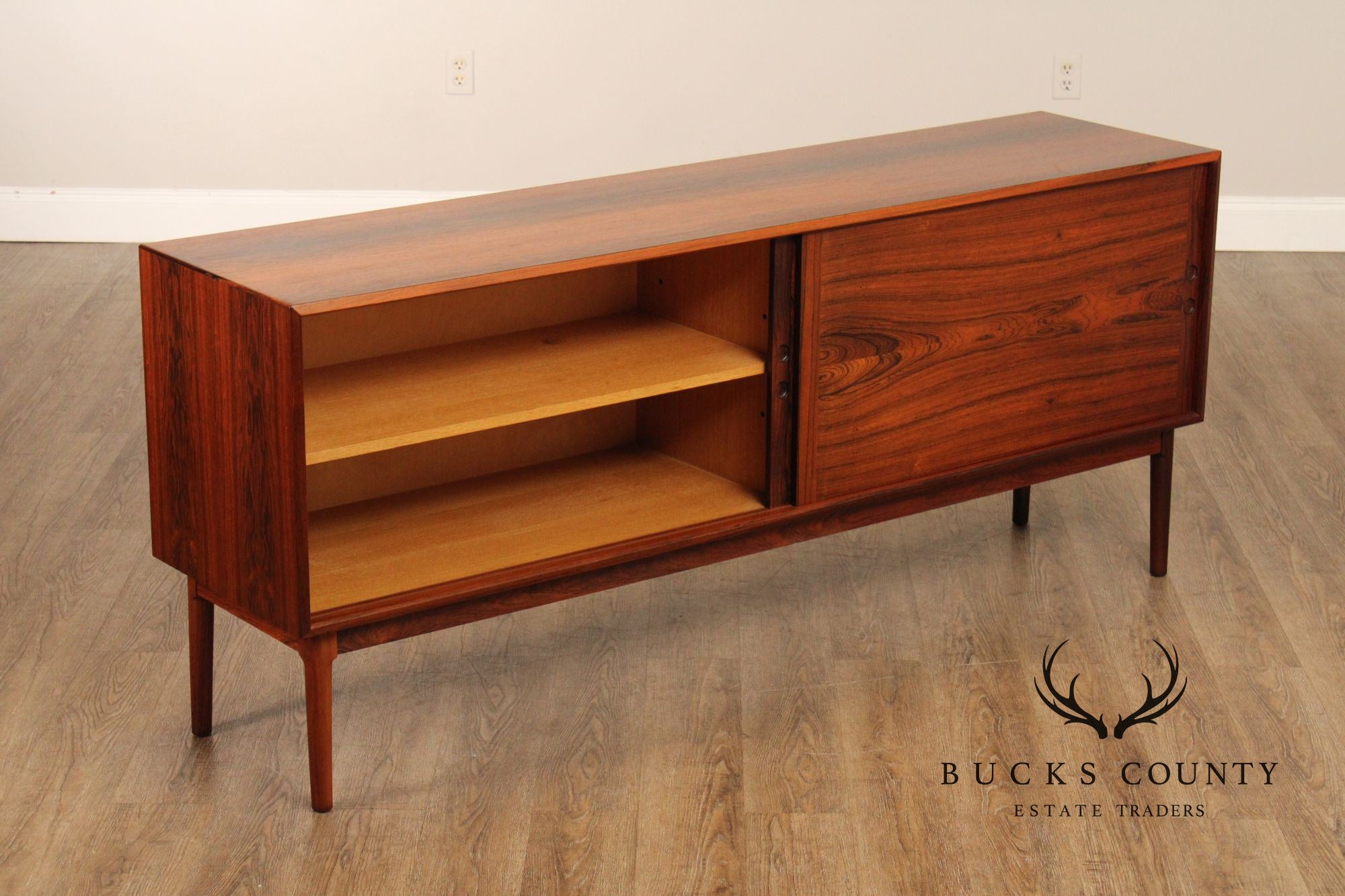 Danish Modern Mid Century Rosewood Sideboard Credenza