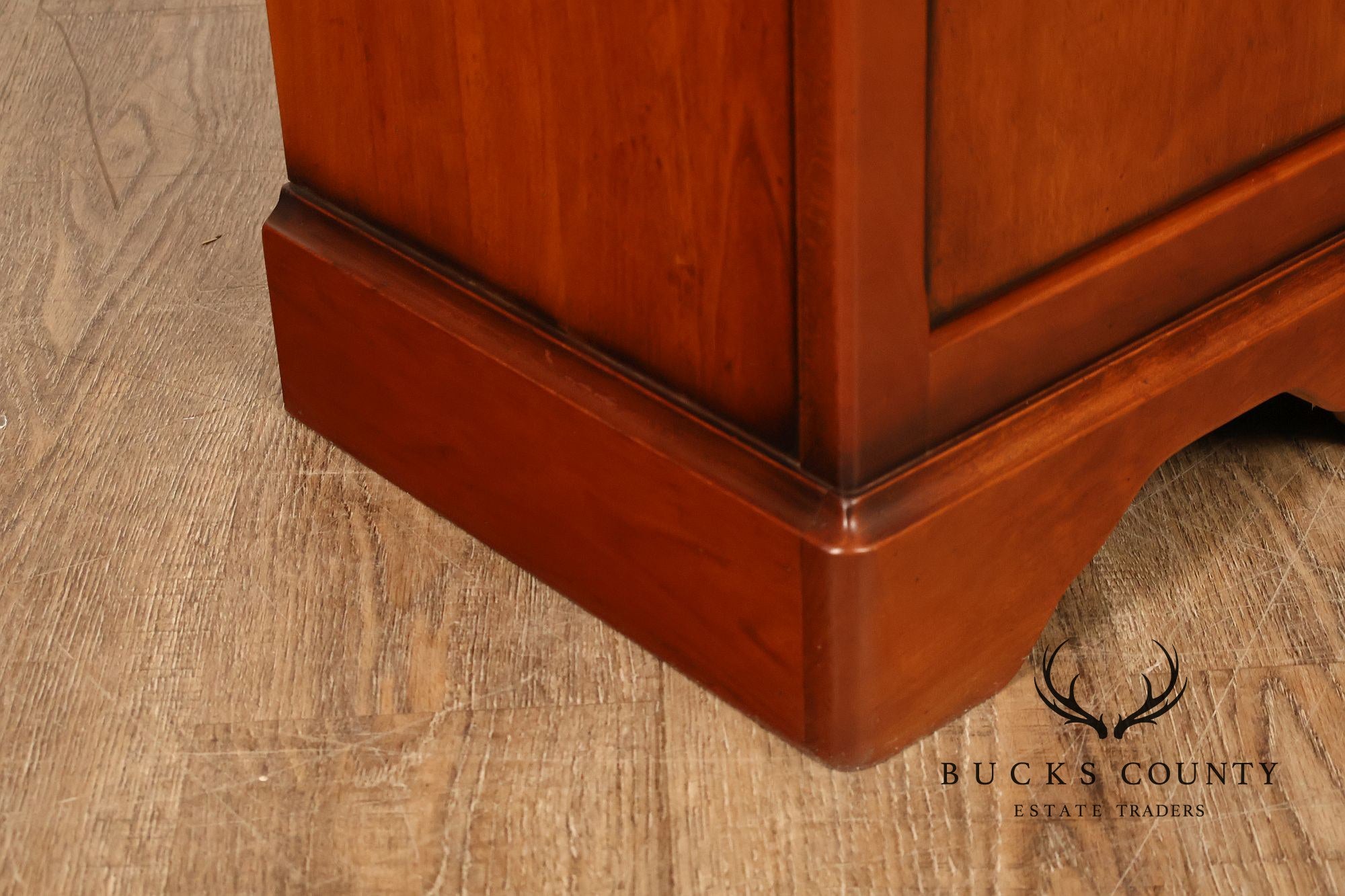 French Louis Philippe Style Pair Of Cherry Nightstands