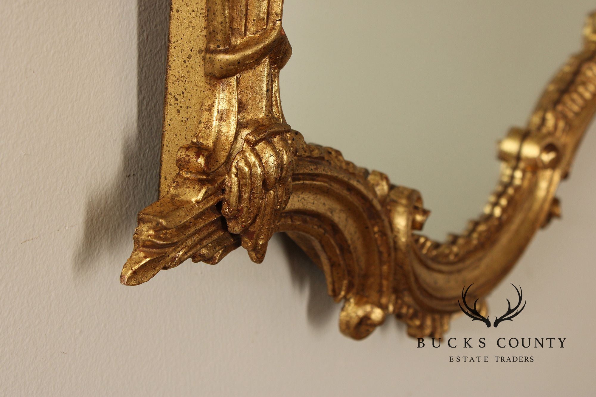 LaBarge Italian Pair of Carved Giltwood Wall Mirrors