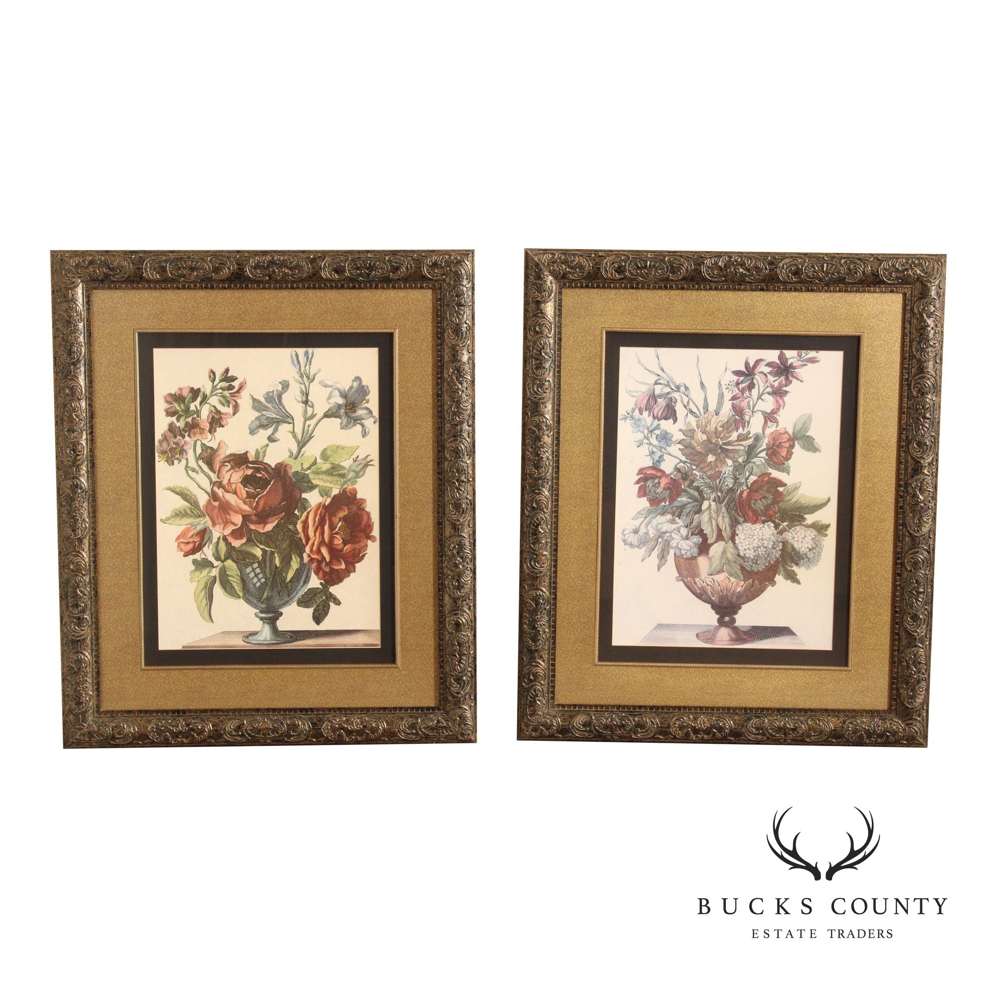 Windsor Art Pair of Decorative Framed Floral Prints