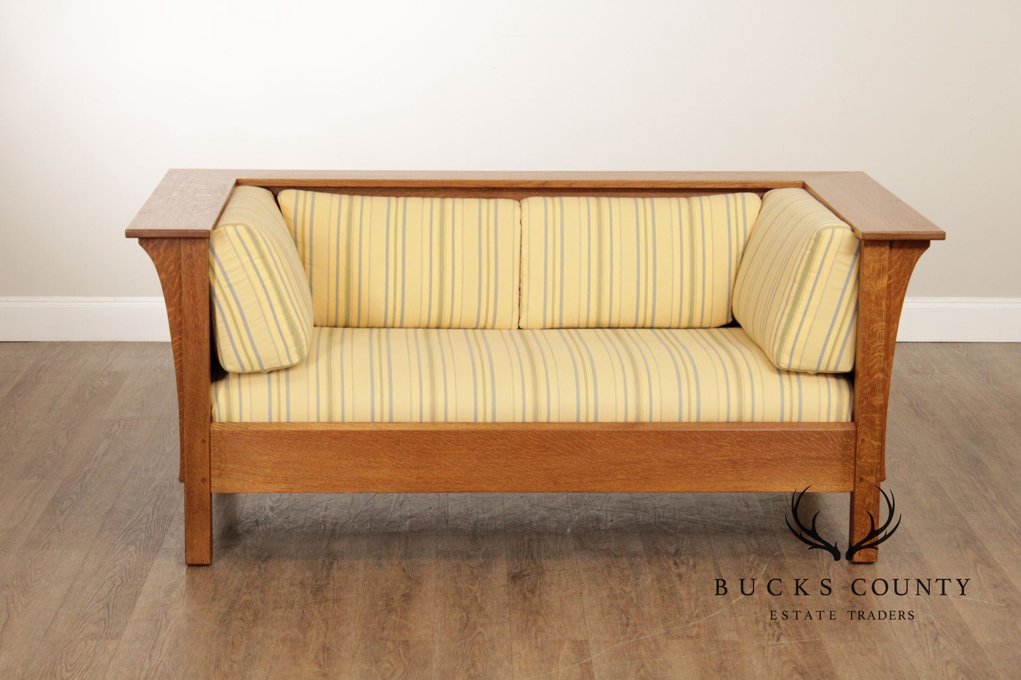 Stickley Mission Collection Oak Prairie Loveseat Sofa