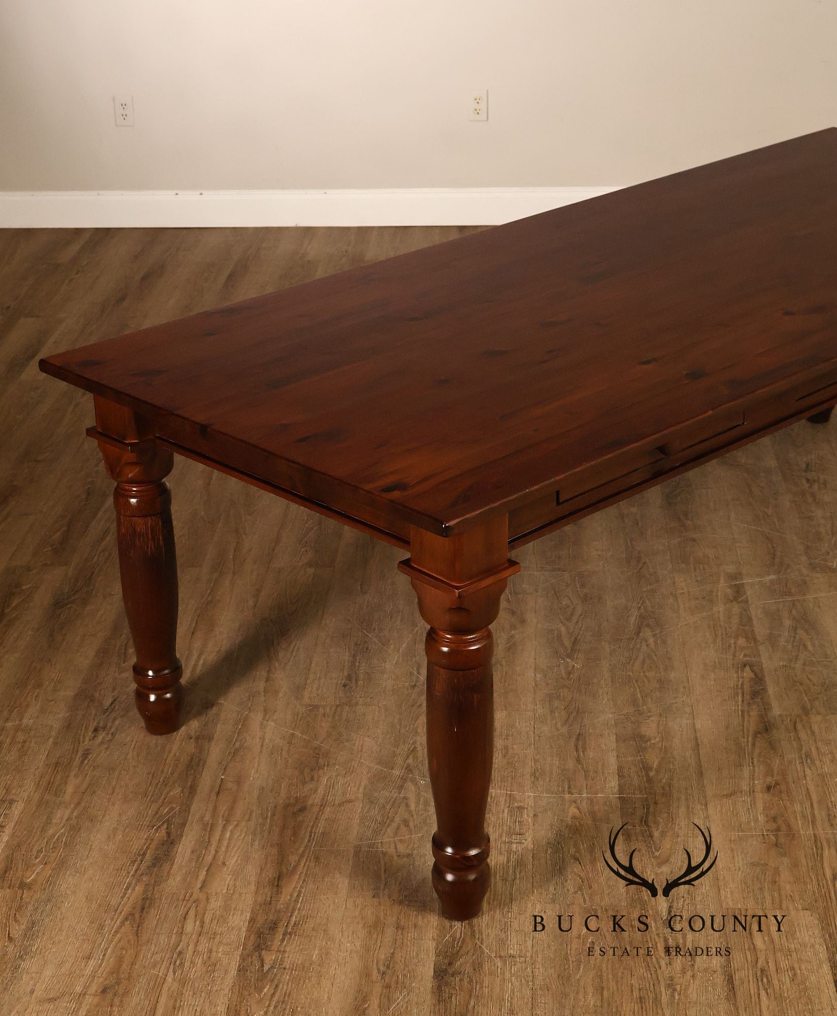 Farmhouse Style Large 8 Foot Pine Dining Table