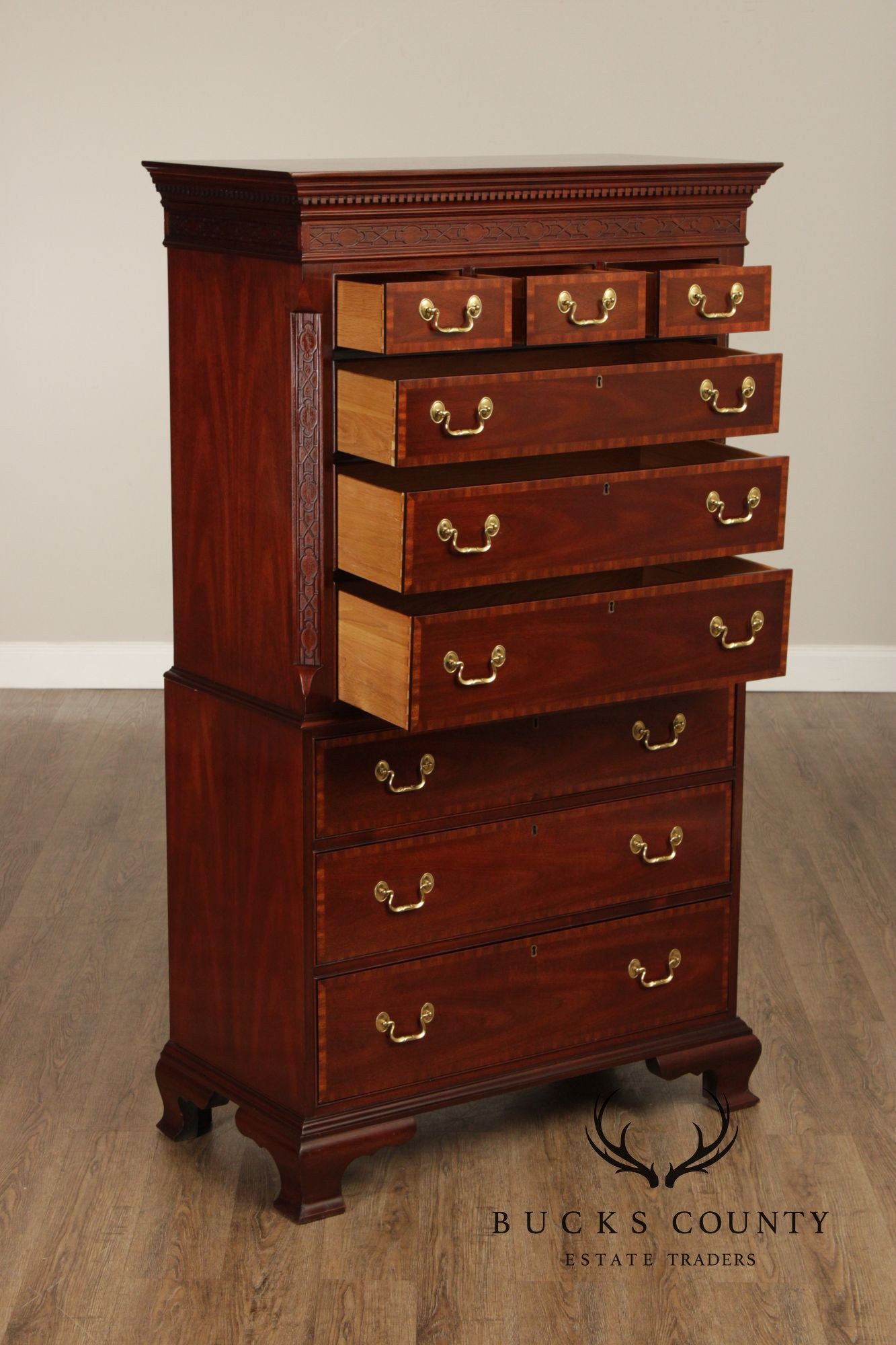COUNCIL CRAFTSMAN CHIPPENDALE TALL CHEST
