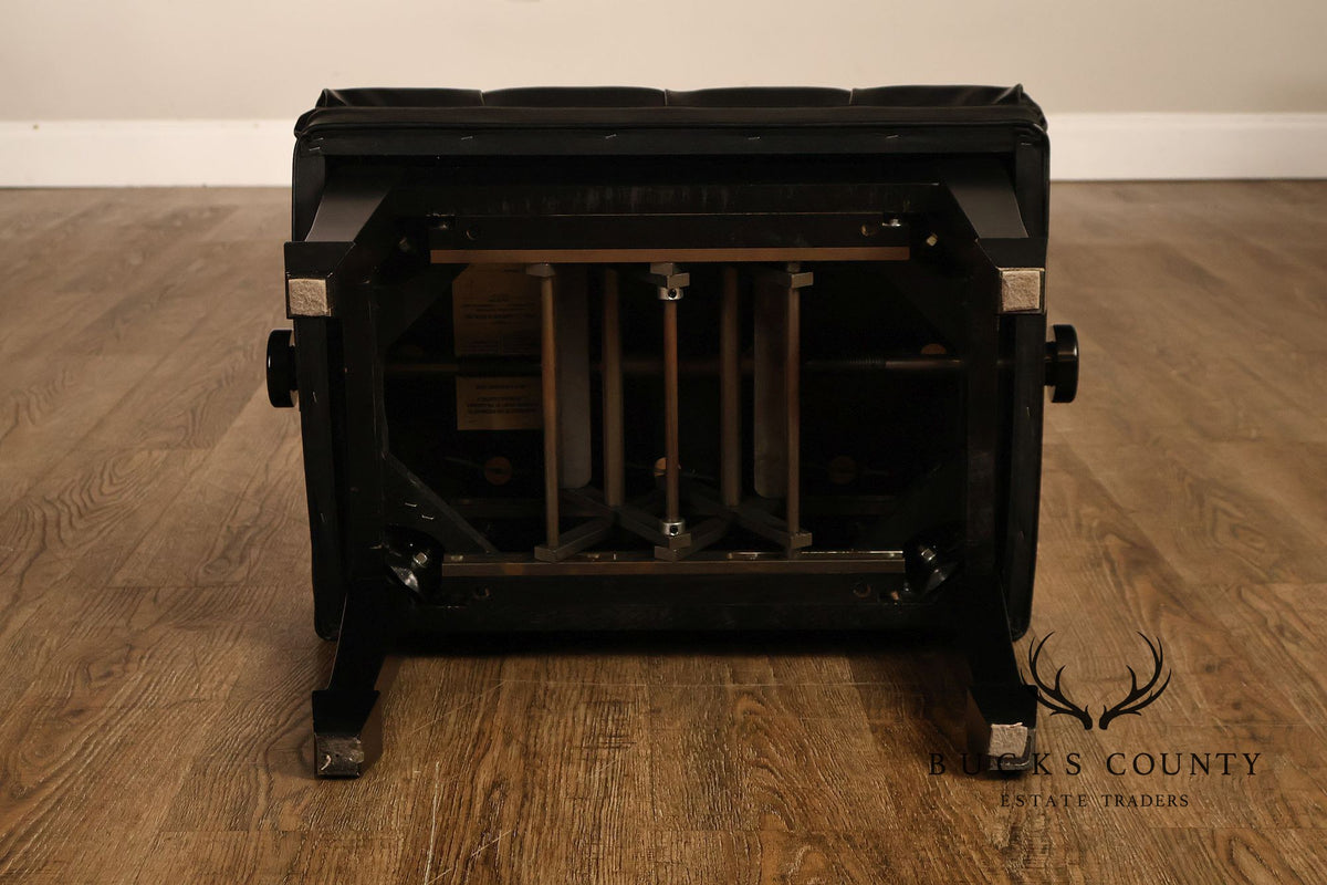 Steinway & Sons Model 1098 Ebonized Upright Piano With Bench