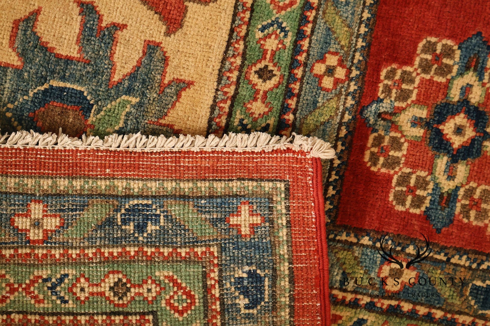 Afghan Gazni Style Wool Area Rug 7'11" x 9'3"