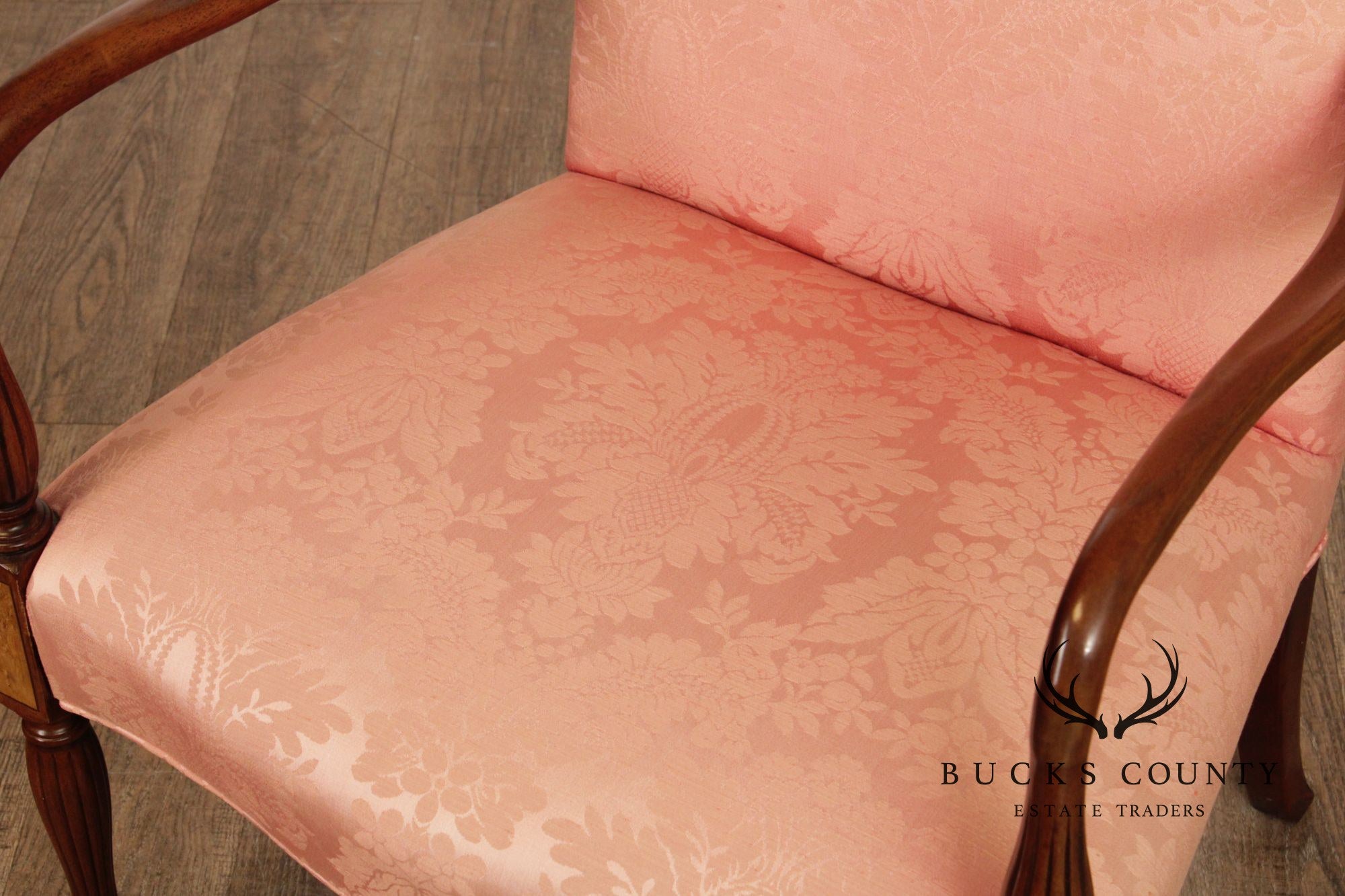 Hickory Chair Federal Style Inlaid Mahogany Armchair