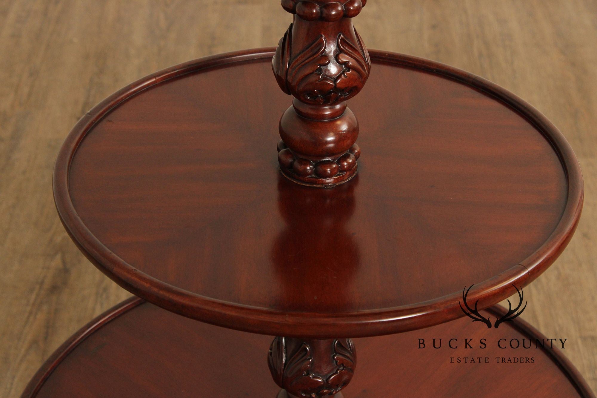 Harrods Knightsbridge Wilton George III Style Mahogany Three Tier Dumbwaiter