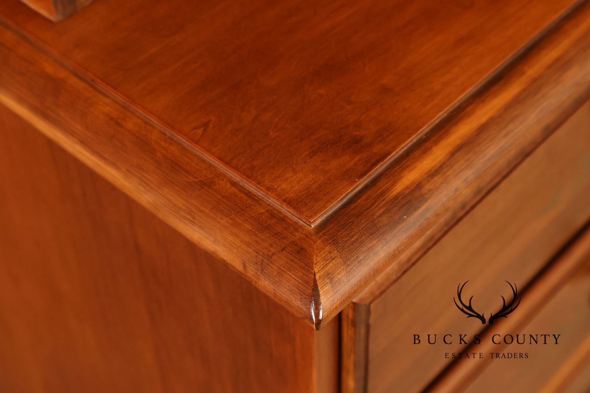 Hitchcock Two Piece Maple Step Back Hutch