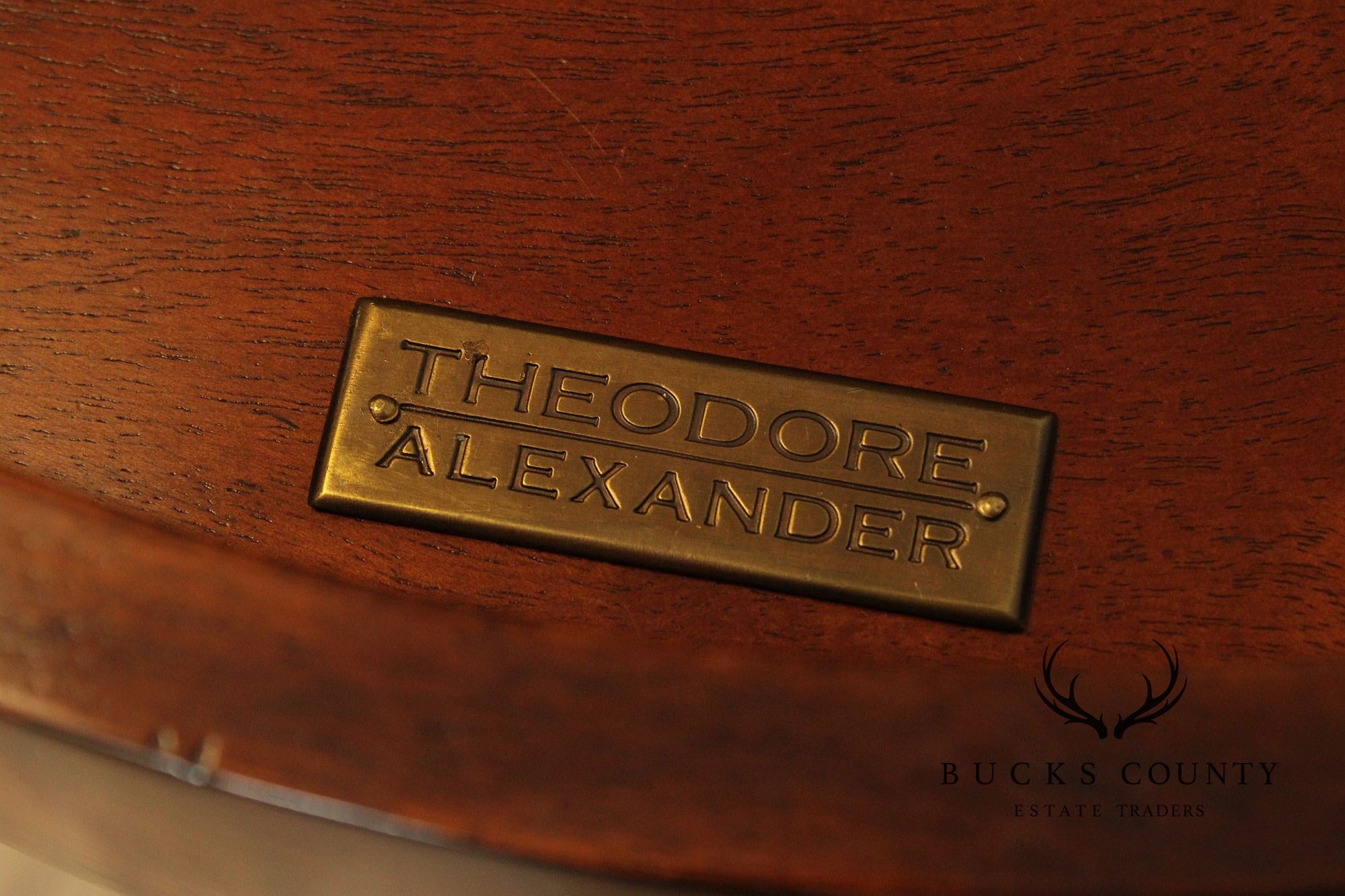 Theodore Alexander Regency Style Mahogany Cabinet