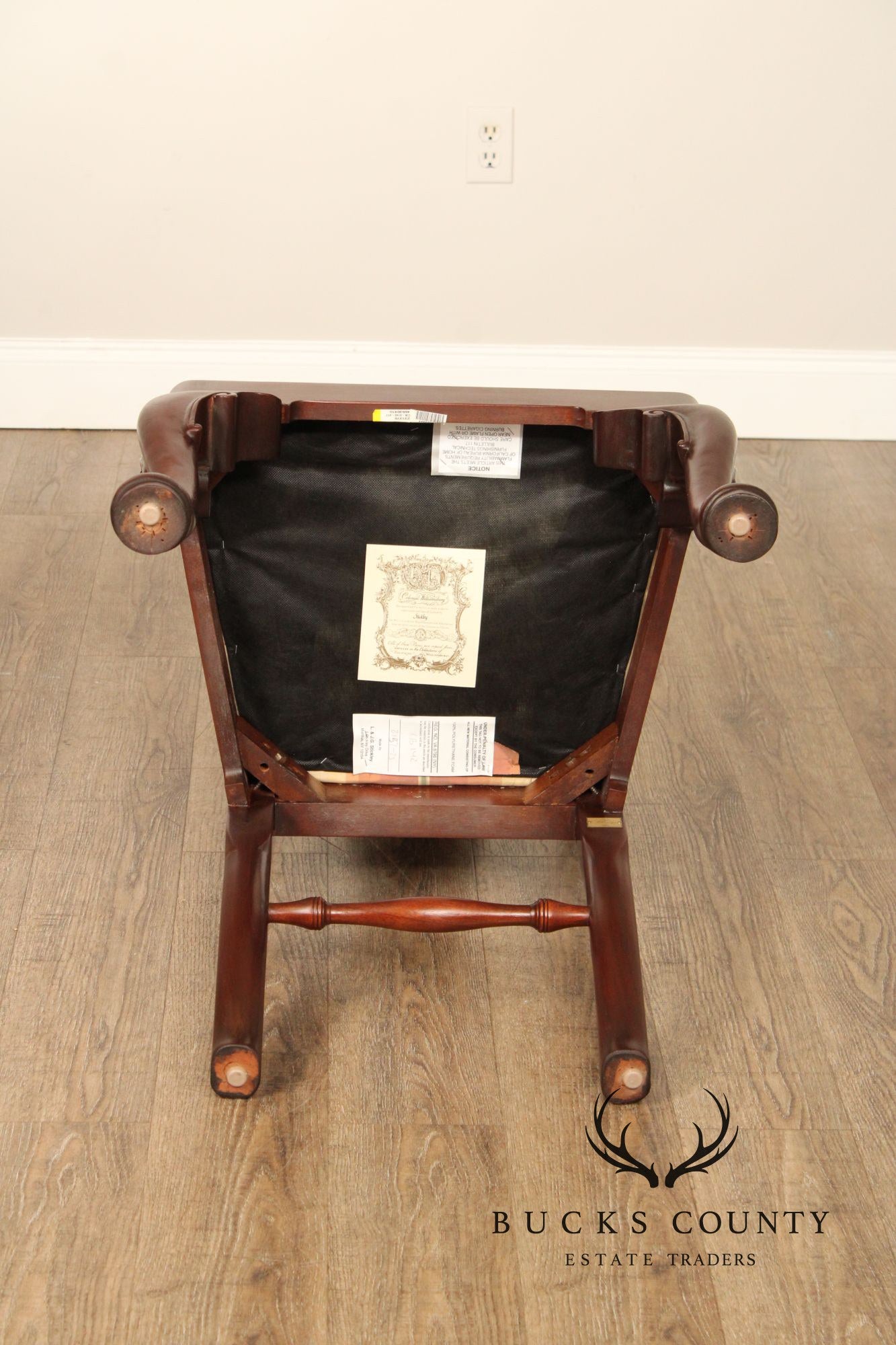 Stickley Williamsburg Reserve Set Of Four Mahogany Queen Anne Side Dining Chairs