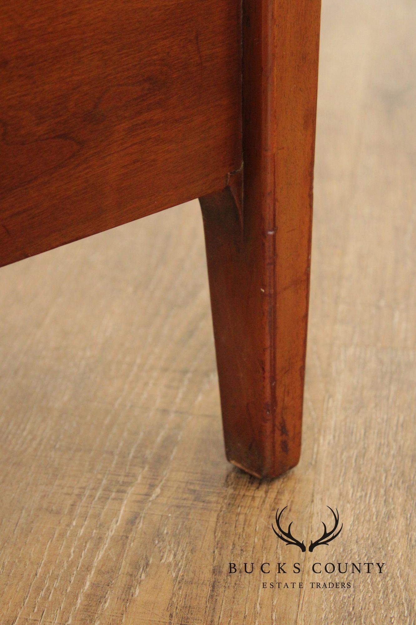 Mid Century Modern Full-Size Cherry Bed Frame